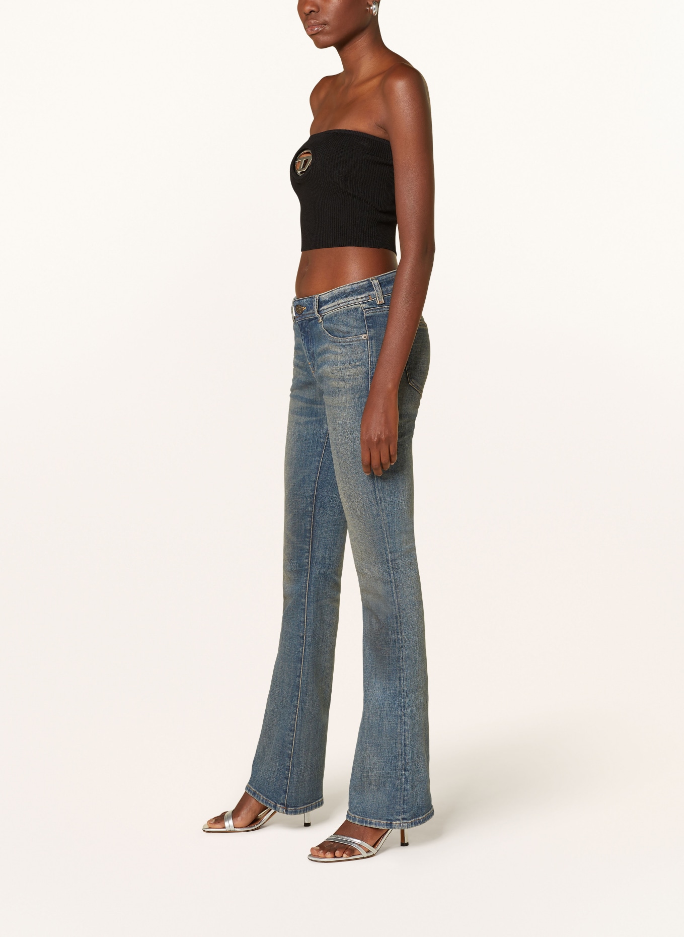 DIESEL Bootcut Jeans D-EBBEY, Farbe: 01 (Bild 4)