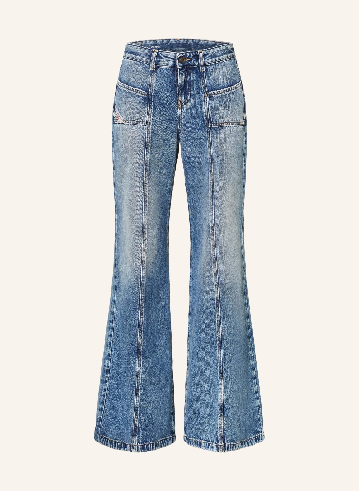 DIESEL Flared Jeans D-AKII, Farbe: 01 (Bild 1)
