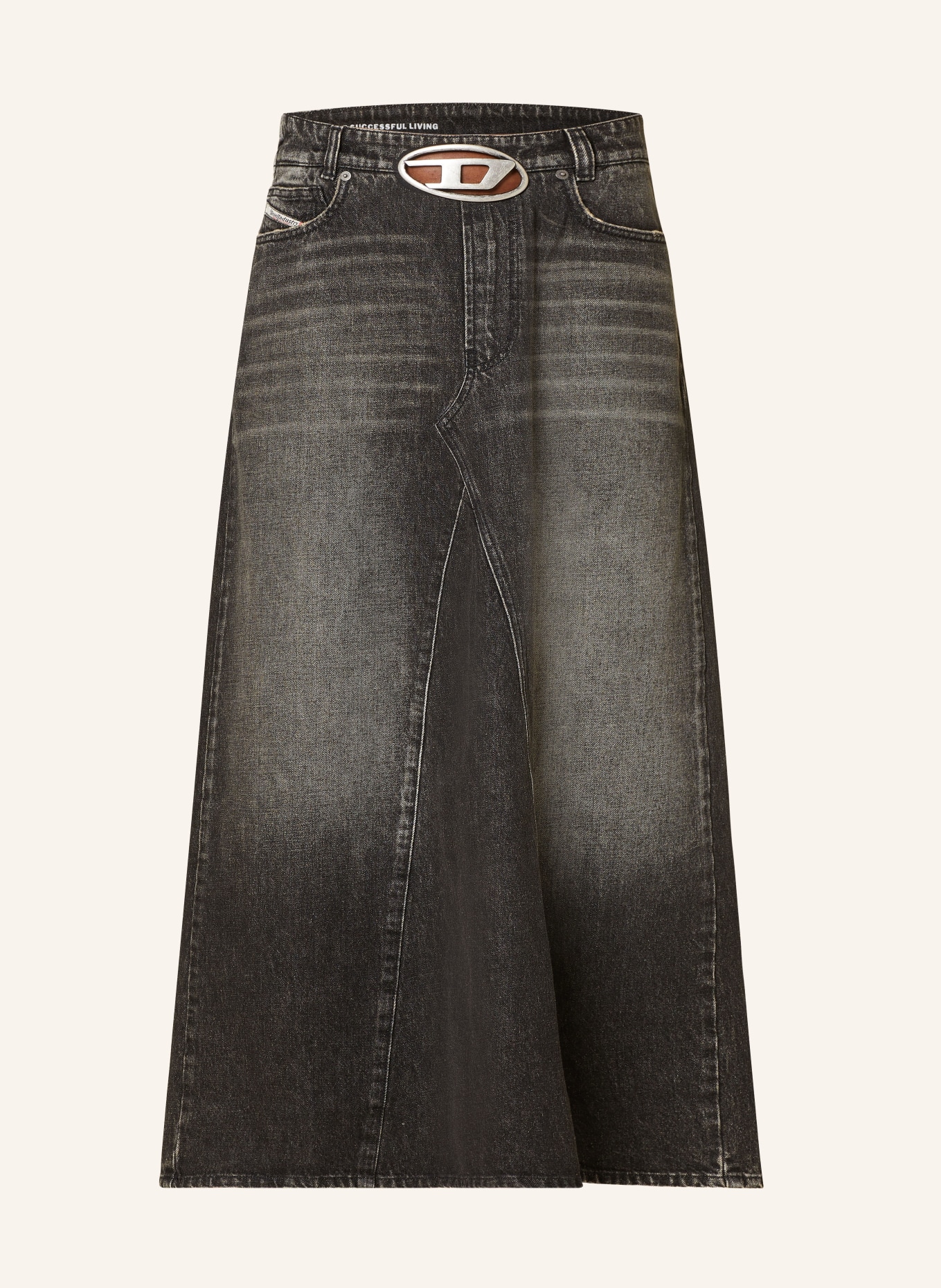 DIESEL Spódnica jeansowa D-PAGO-S3, Kolor: CZIEMNOSZARY (Obrazek 1)
