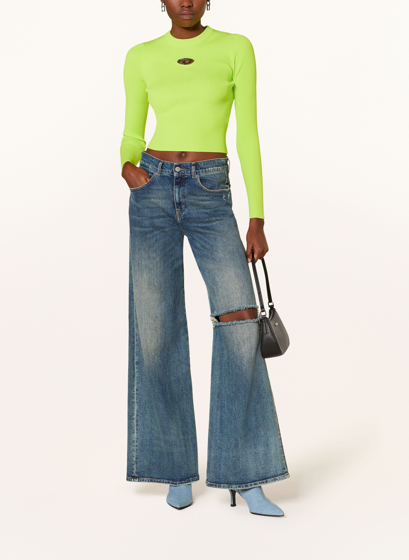 DIESEL Sweater M-VALARY, Color: NEON GREEN (Image 2)