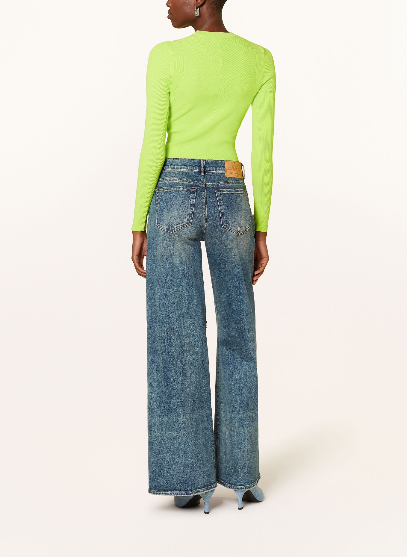 DIESEL Sweater M-VALARY, Color: NEON GREEN (Image 3)