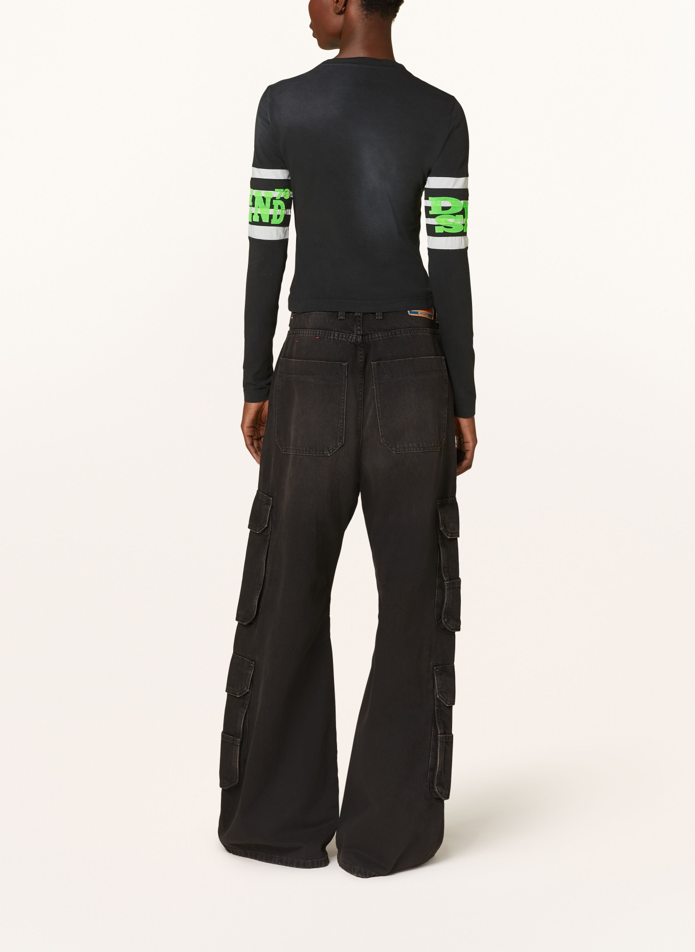 DIESEL Cargo jeans D-SIRE-CARGO-D, Color: 02 BLACK (Image 3)
