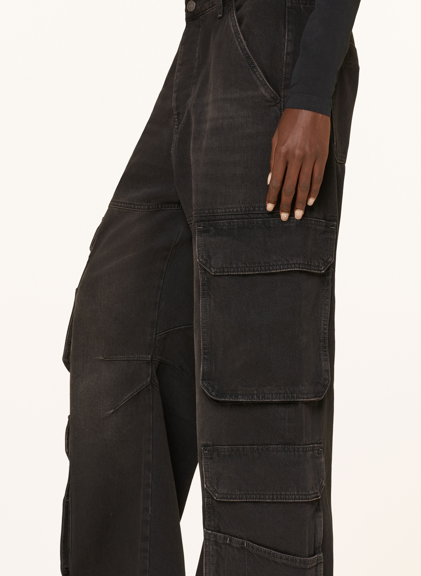 DIESEL Cargo jeans D-SIRE-CARGO-D, Color: 02 BLACK (Image 5)