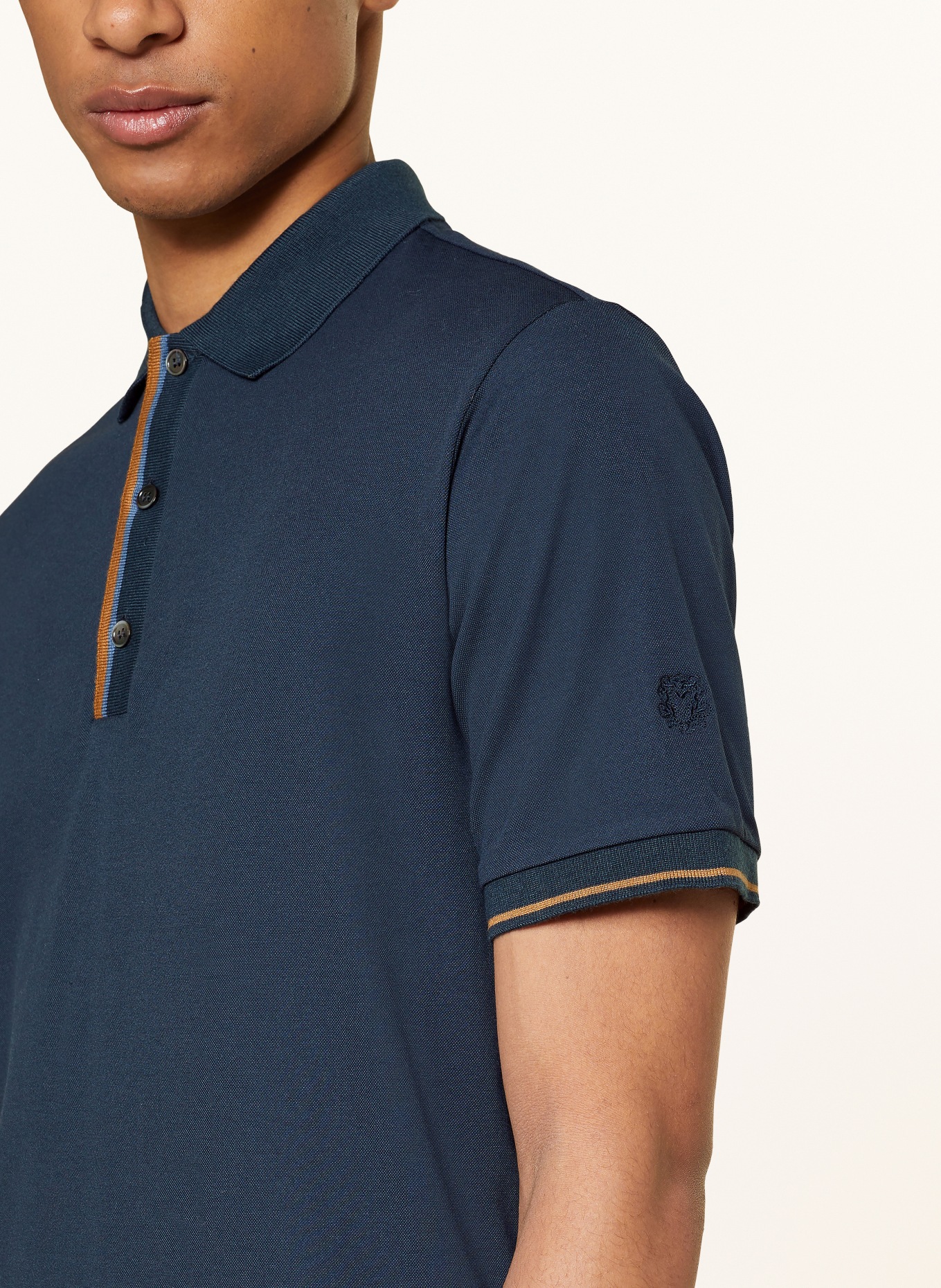 MOS MOSH Gallery Polo piqué MMGHARVEY: BLEU FONCÉ