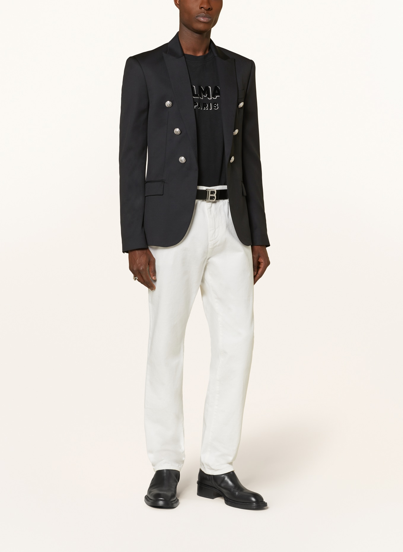 BALMAIN Tailored jacket relaxed fit, Color: BLACK (Image 2)