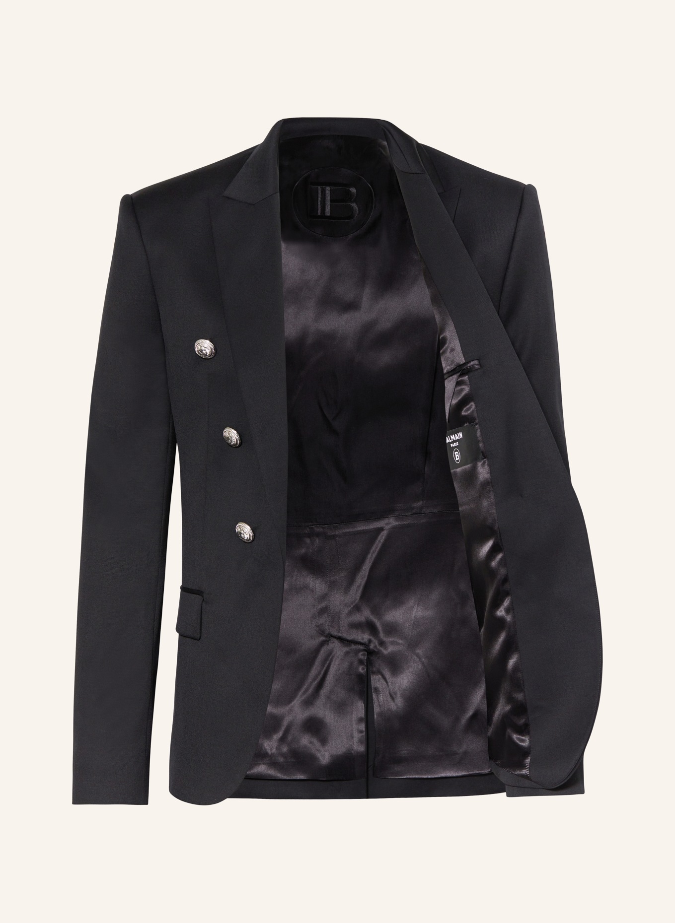 BALMAIN Tailored jacket relaxed fit, Color: BLACK (Image 4)