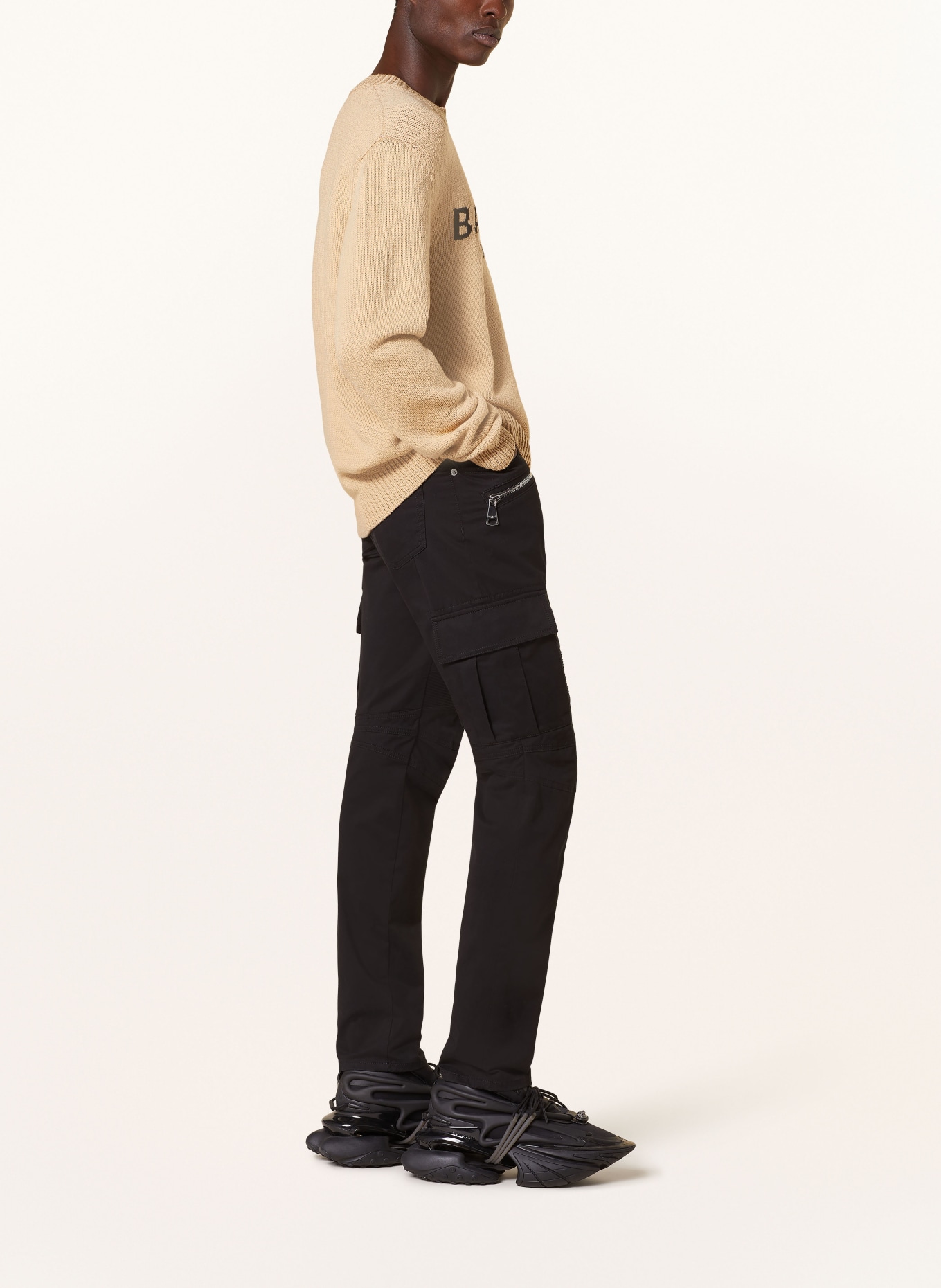 BALMAIN Cargo pants tapered fit, Color: BLACK (Image 4)