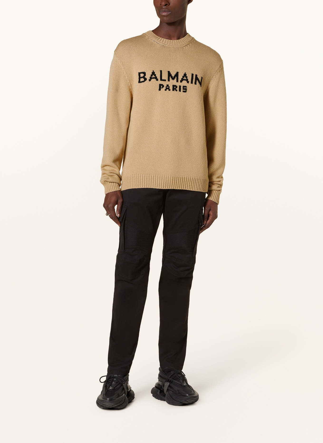 BALMAIN Pullover, Farbe: BEIGE/ SCHWARZ (Bild 2)