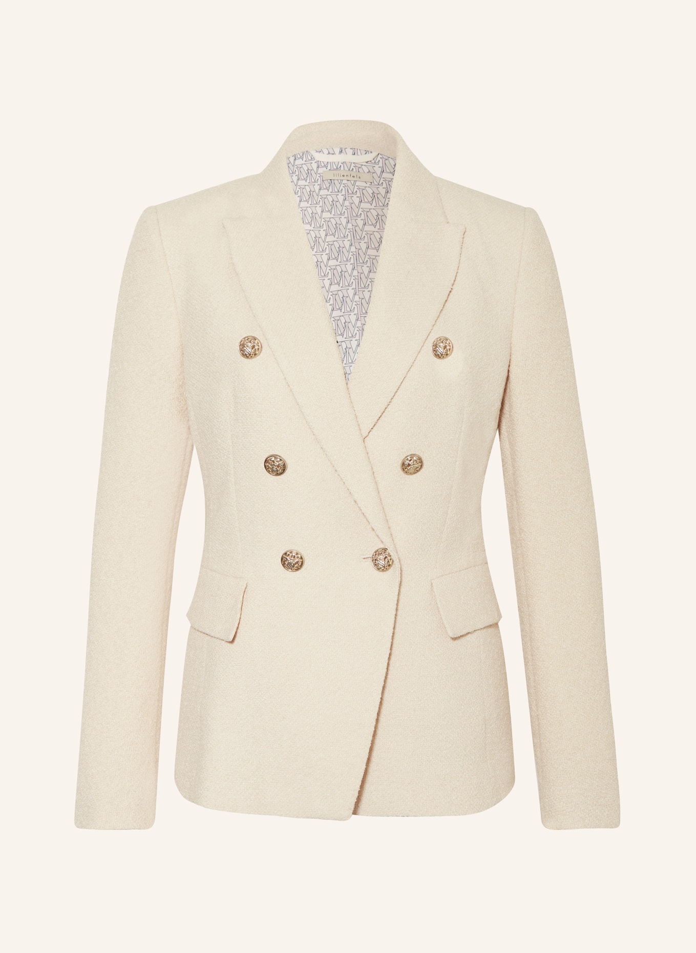 lilienfels Bouclé blazer, Color: CREAM (Image 1)