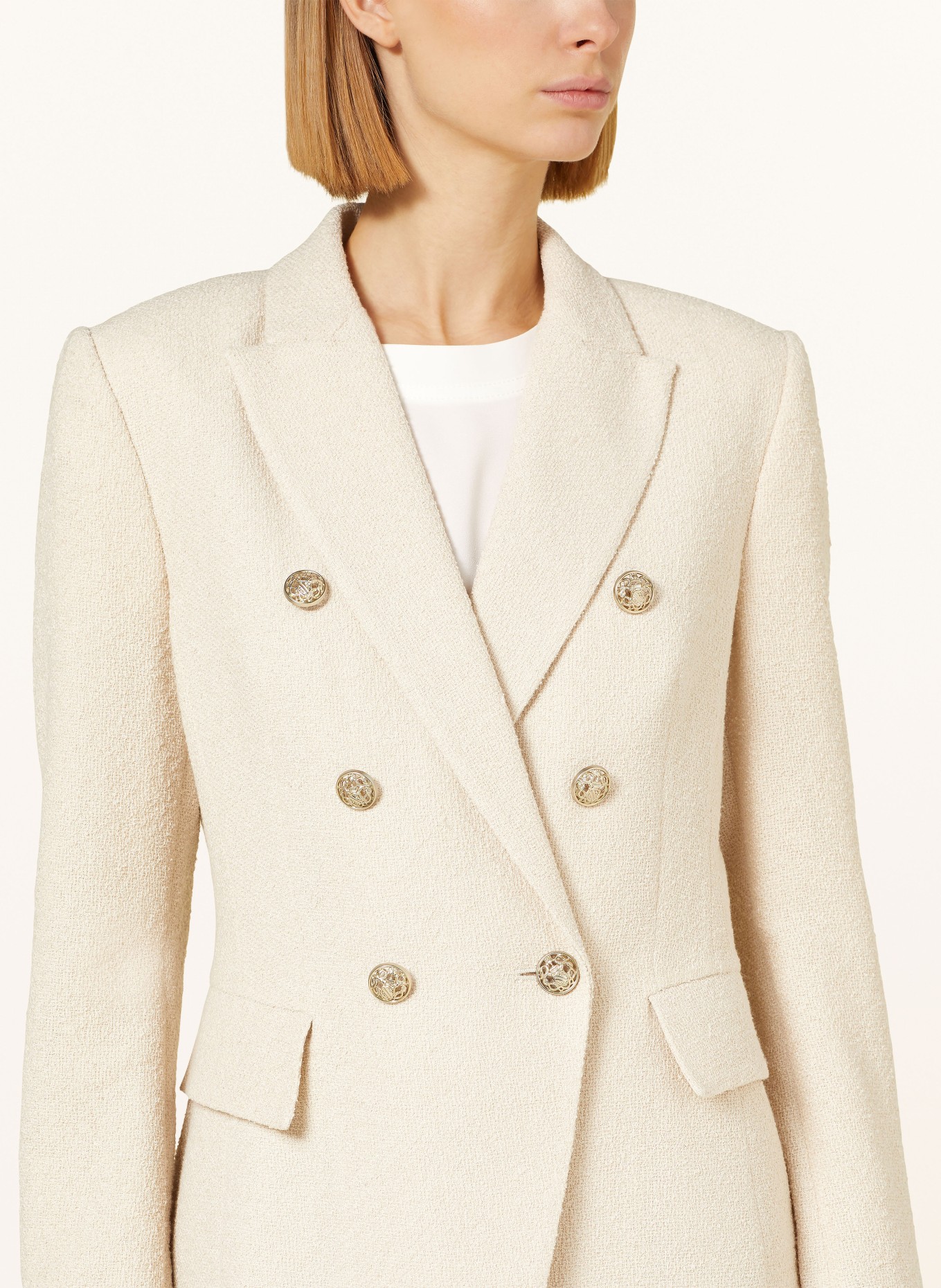 lilienfels Bouclé-Blazer, Farbe: CREME (Bild 4)