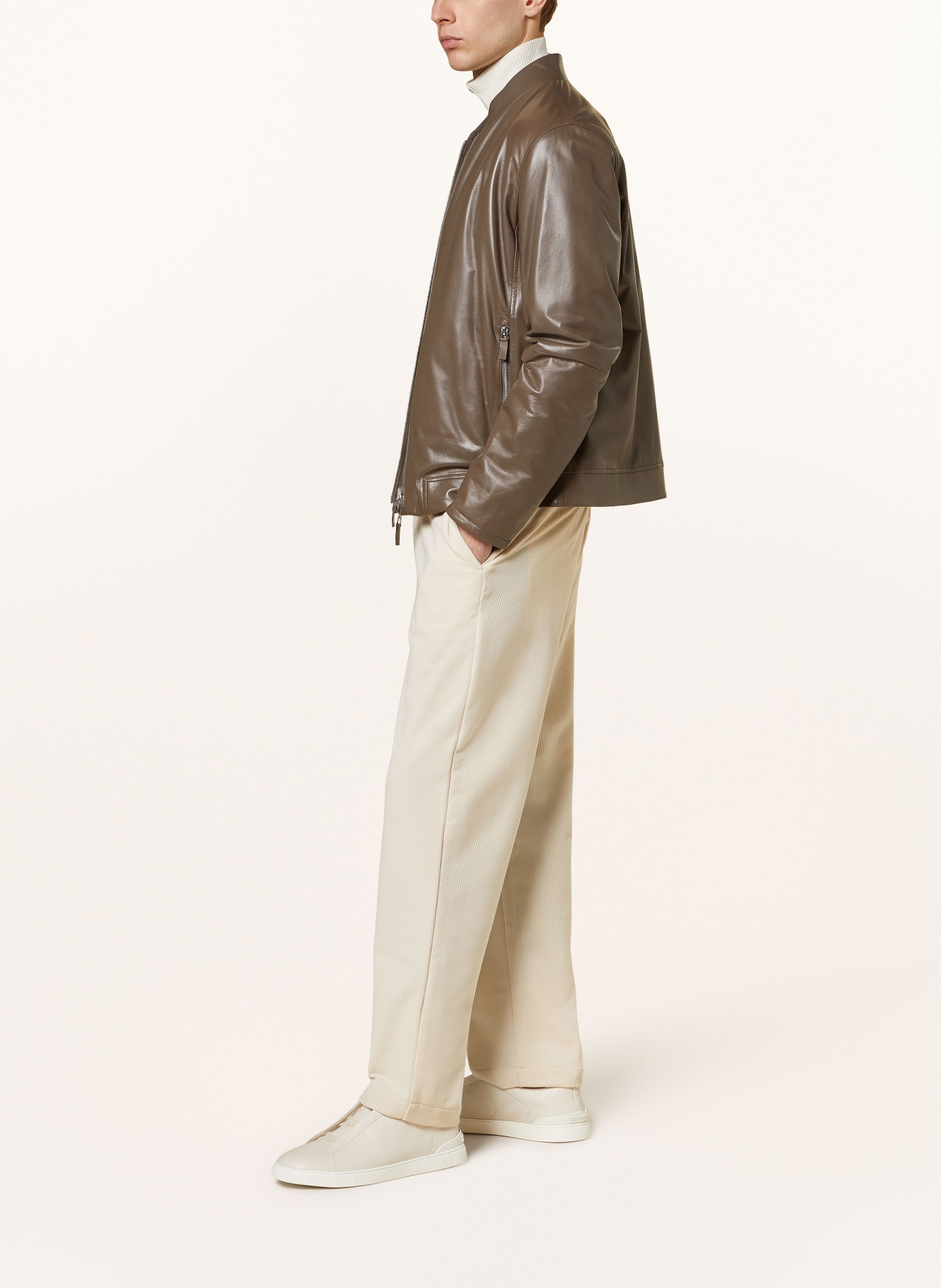 EMPORIO ARMANI Manšestrové chino kalhoty Regular Fit, Barva: REŽNÁ (Obrázek 4)