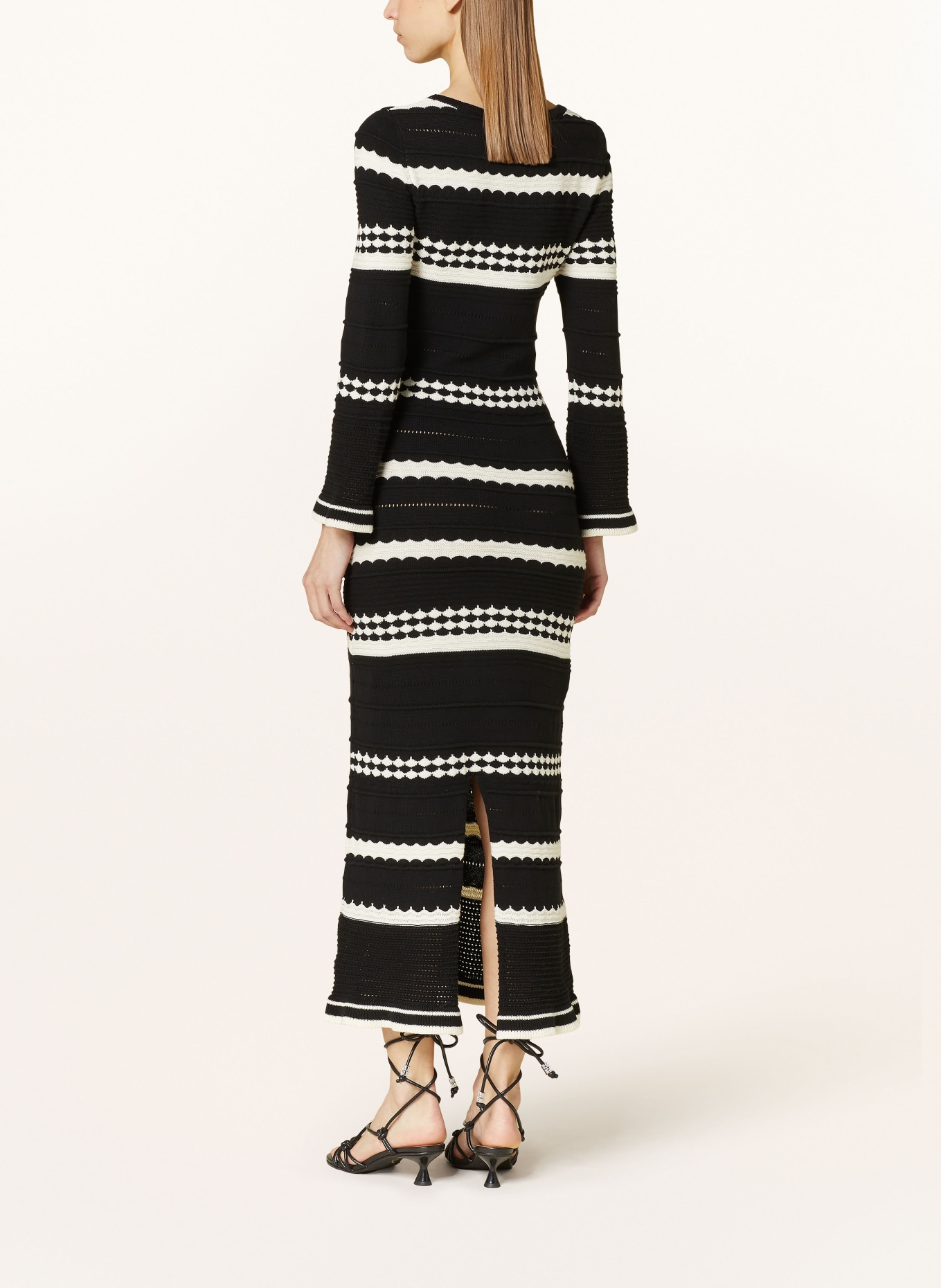 MRS & HUGS Knit dress, Color: BLACK/ WHITE (Image 3)