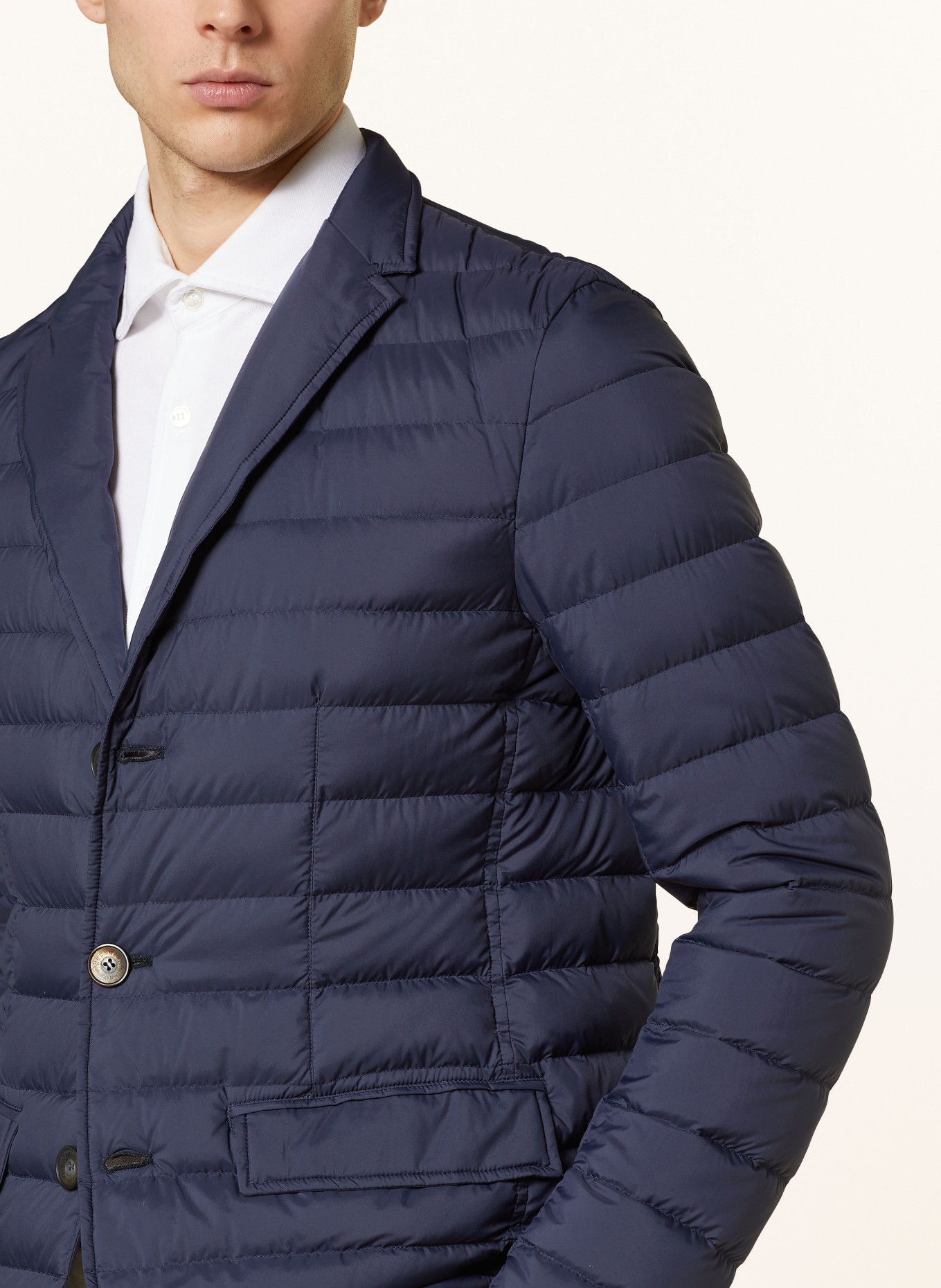 HERNO Down jacket JACKO with removable trim, Color: DARK BLUE (Image 4)