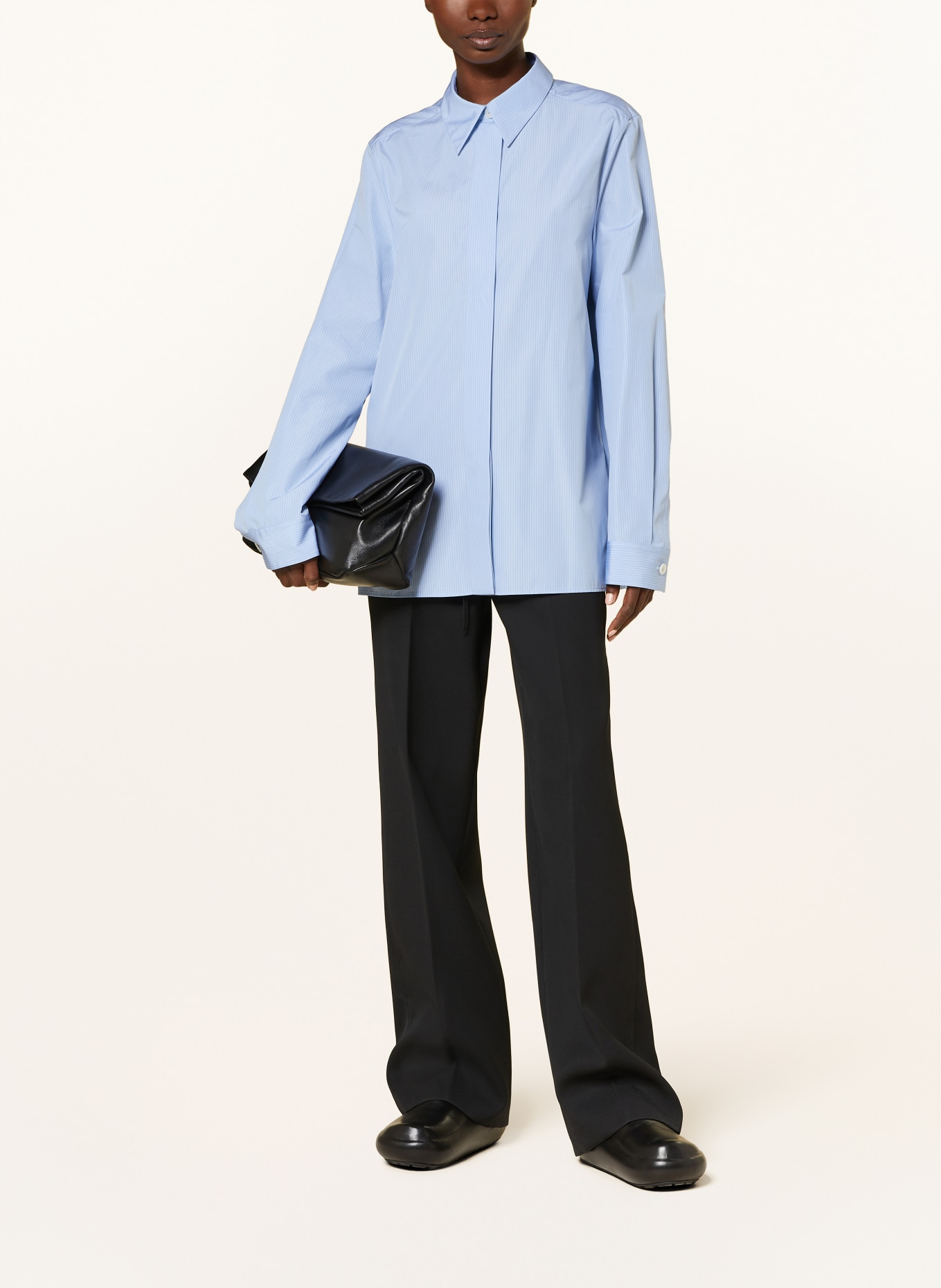 JIL SANDER Shirt blouse MONDAY, Color: LIGHT BLUE/ DARK BLUE (Image 2)