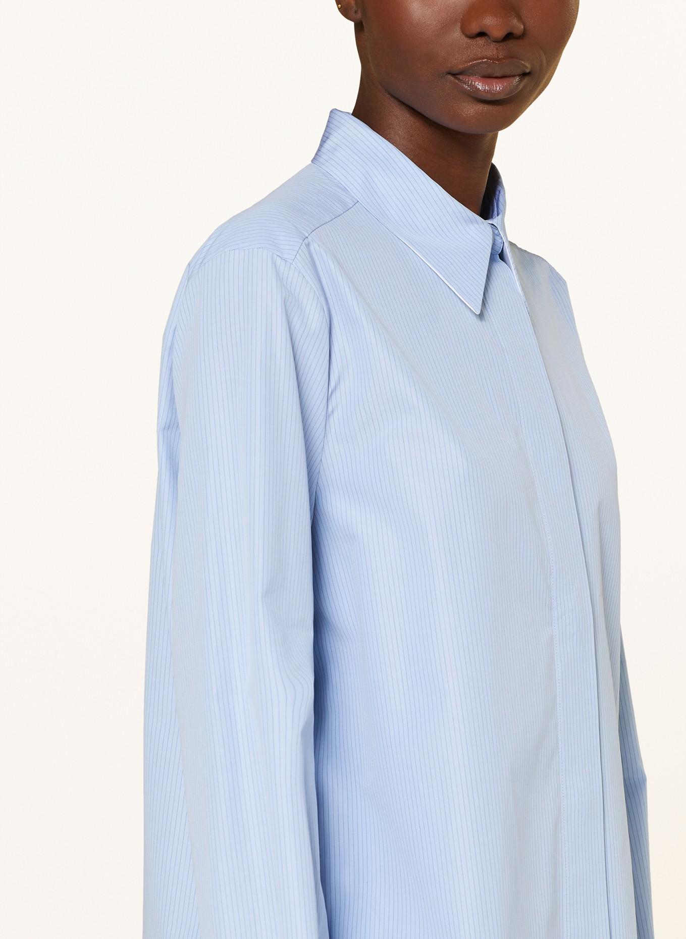 JIL SANDER Shirt blouse MONDAY, Color: LIGHT BLUE/ DARK BLUE (Image 4)