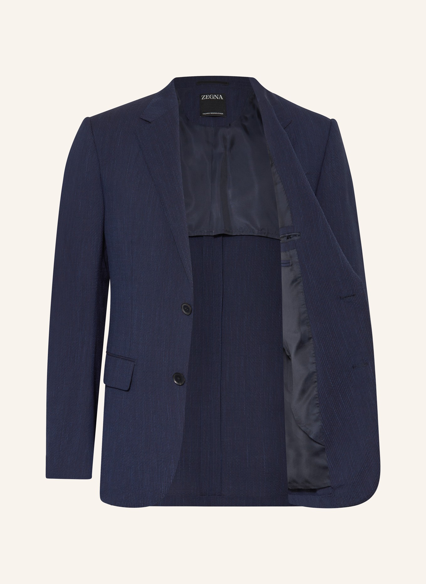 ZEGNA Suit jacket regular fit in merino wool, Color: DARK BLUE (Image 4)