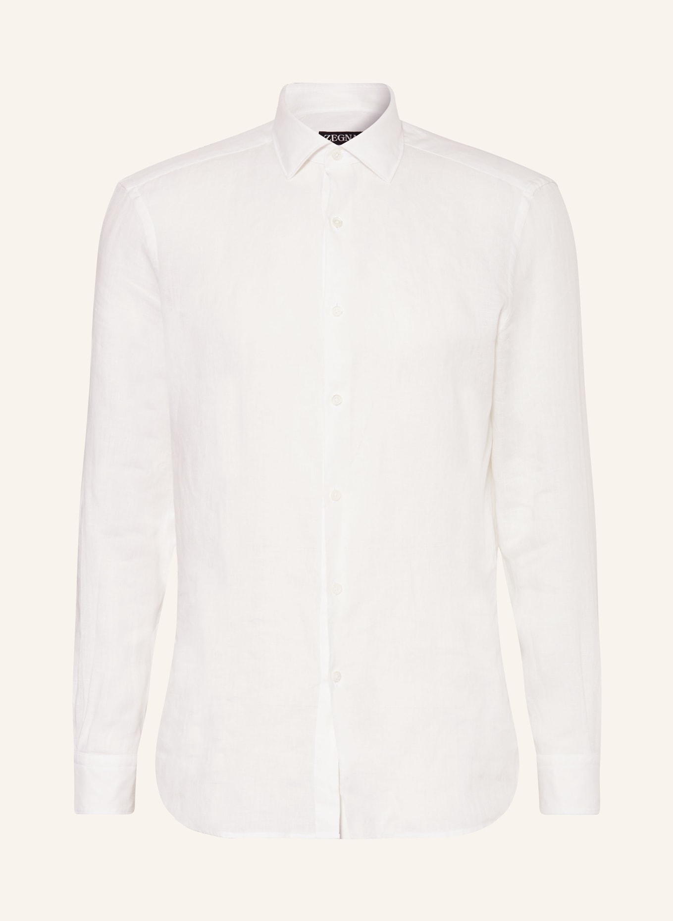 ZEGNA Linen shirt slim fit, Color: WHITE (Image 1)