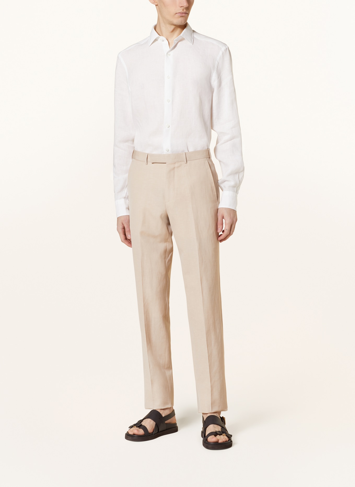 ZEGNA Linen shirt slim fit, Color: WHITE (Image 2)