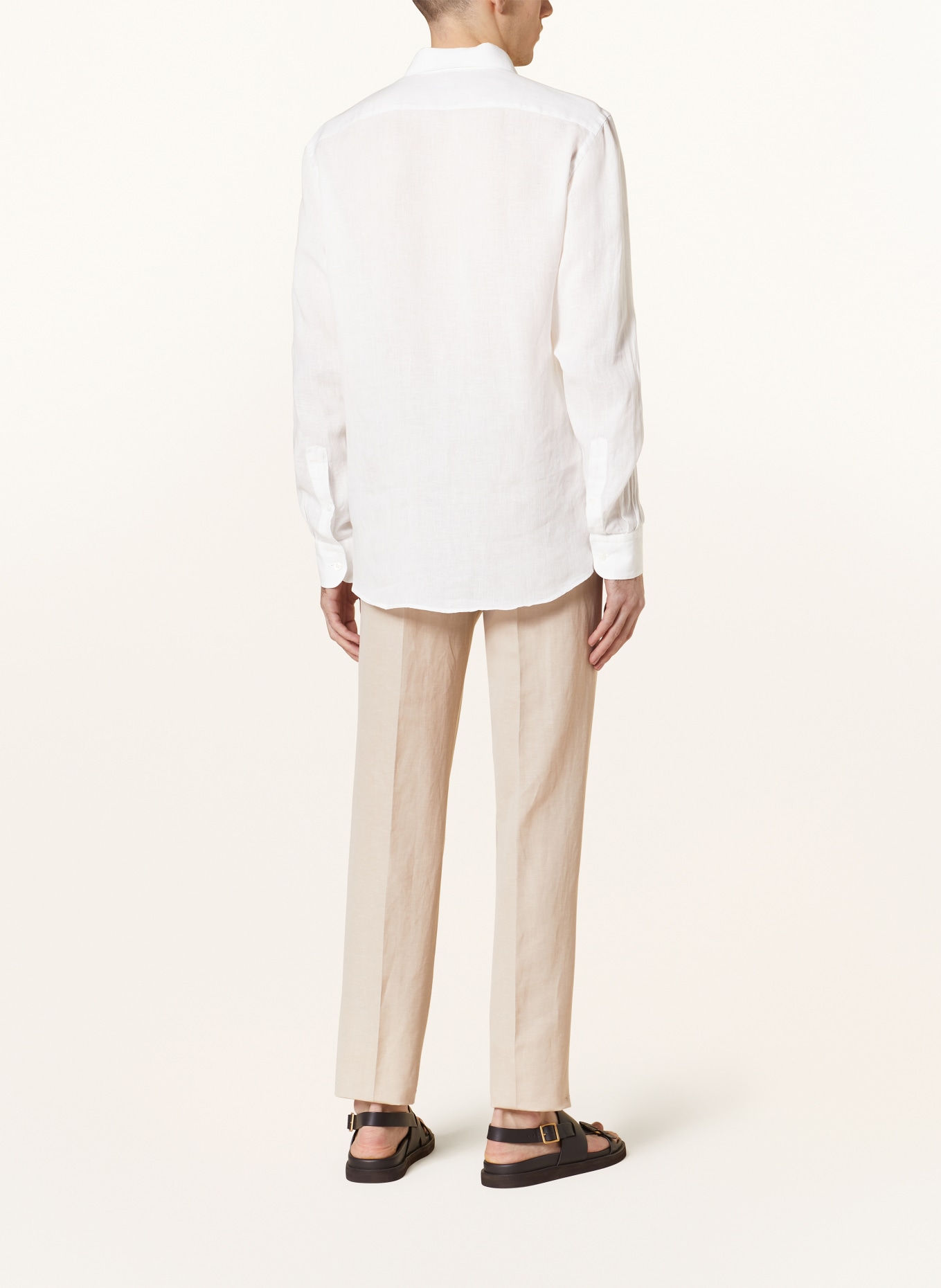 ZEGNA Linen shirt slim fit, Color: WHITE (Image 3)