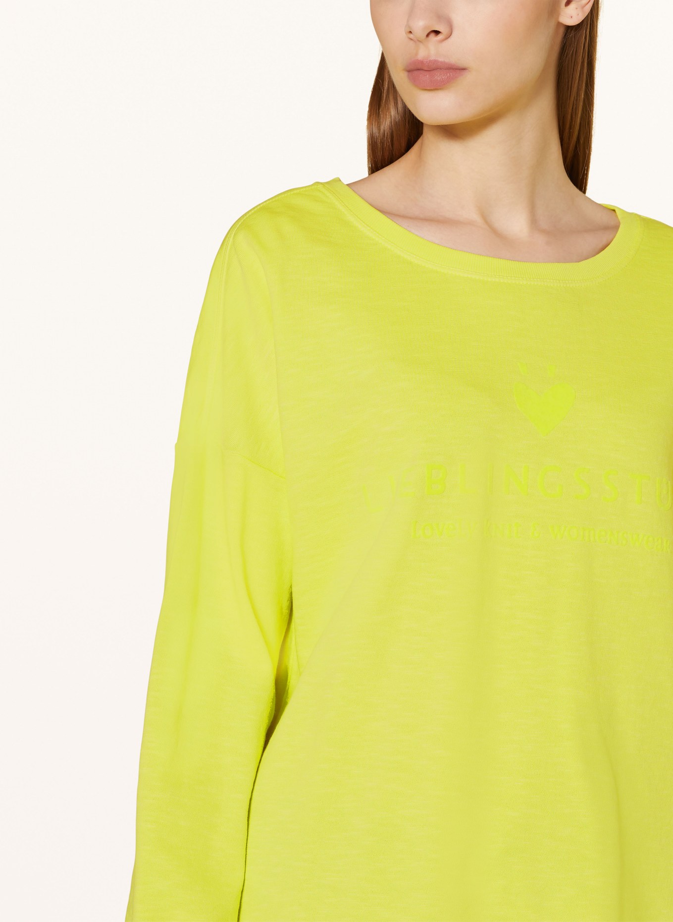 LIEBLINGSSTÜCK Sweatshirt CARONEP, Color: NEON YELLOW (Image 4)
