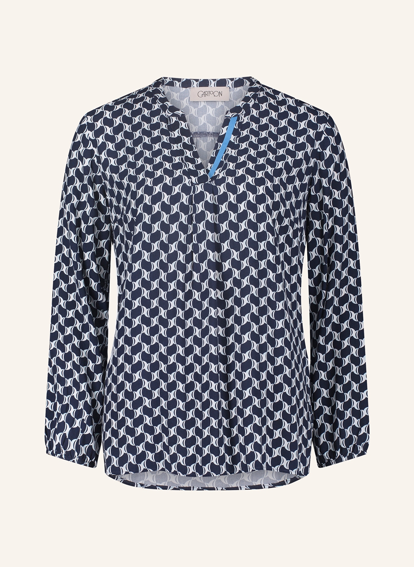 CARTOON Shirt blouse, Color: BLUE/ LIGHT BLUE/ WHITE (Image 1)
