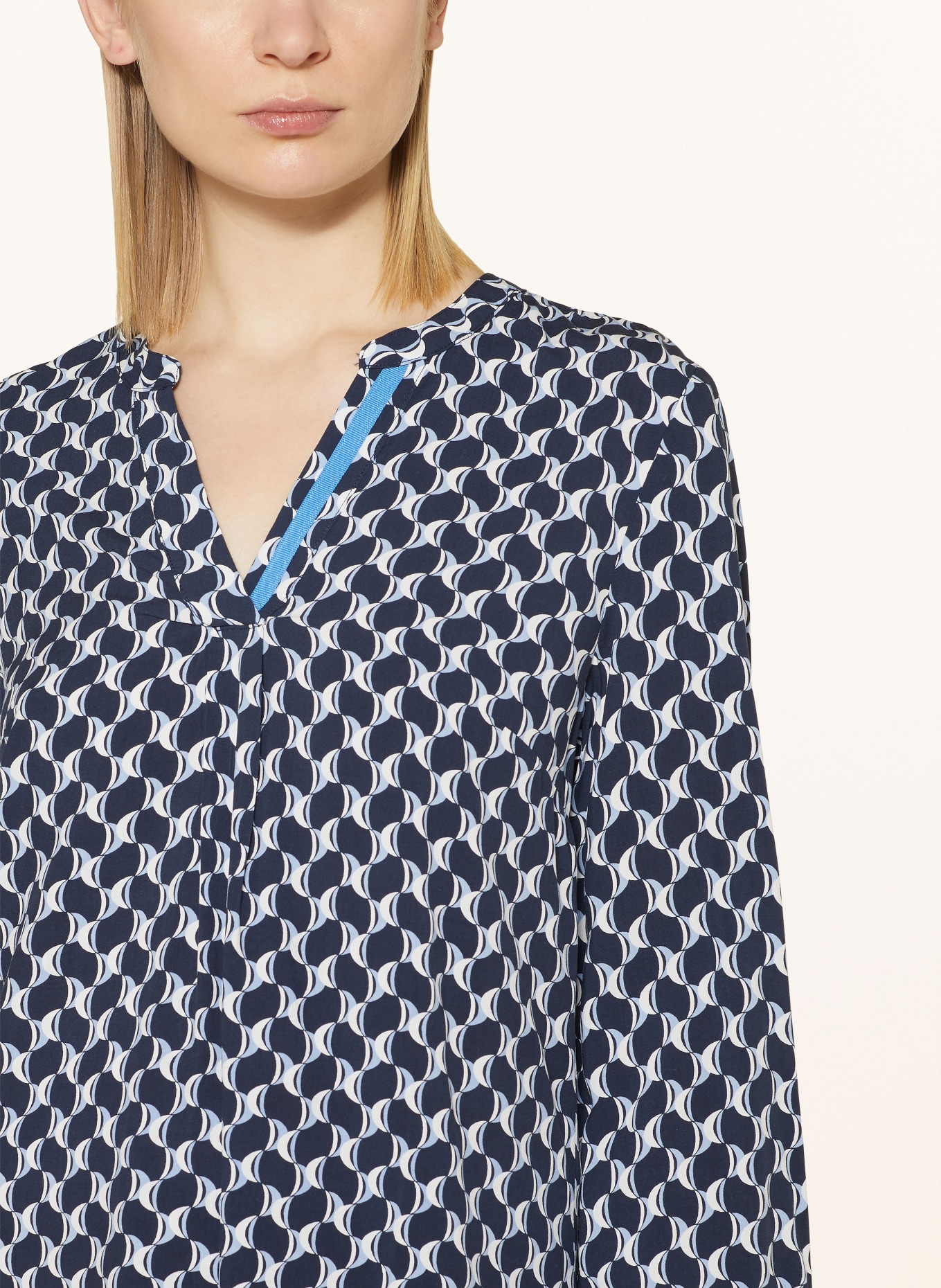 CARTOON Shirt blouse, Color: BLUE/ LIGHT BLUE/ WHITE (Image 4)