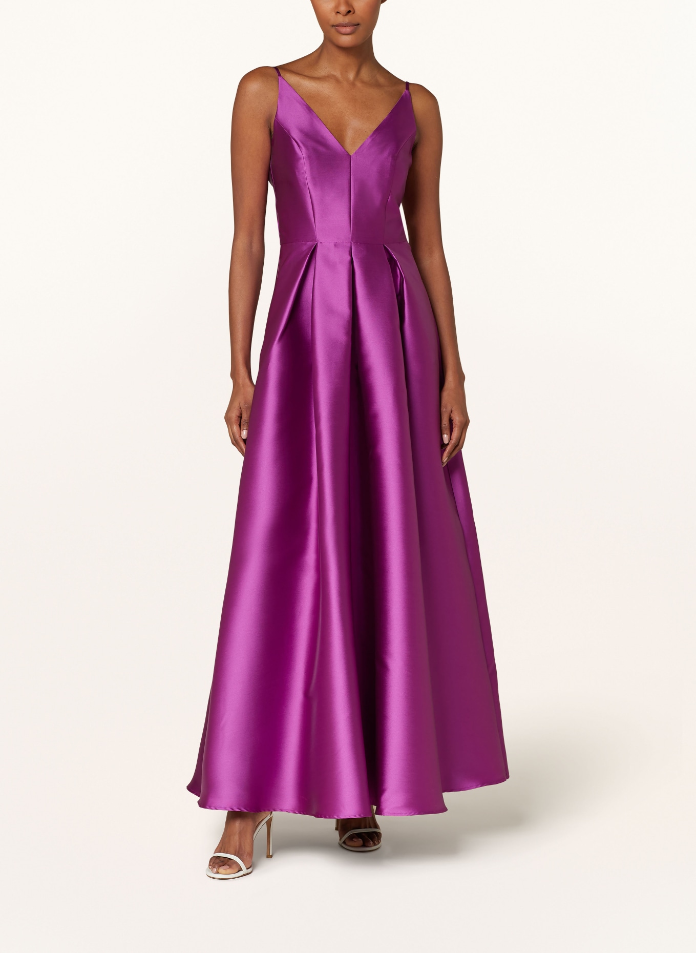 SWING Evening dress in satin, Color: PURPLE (Image 2)