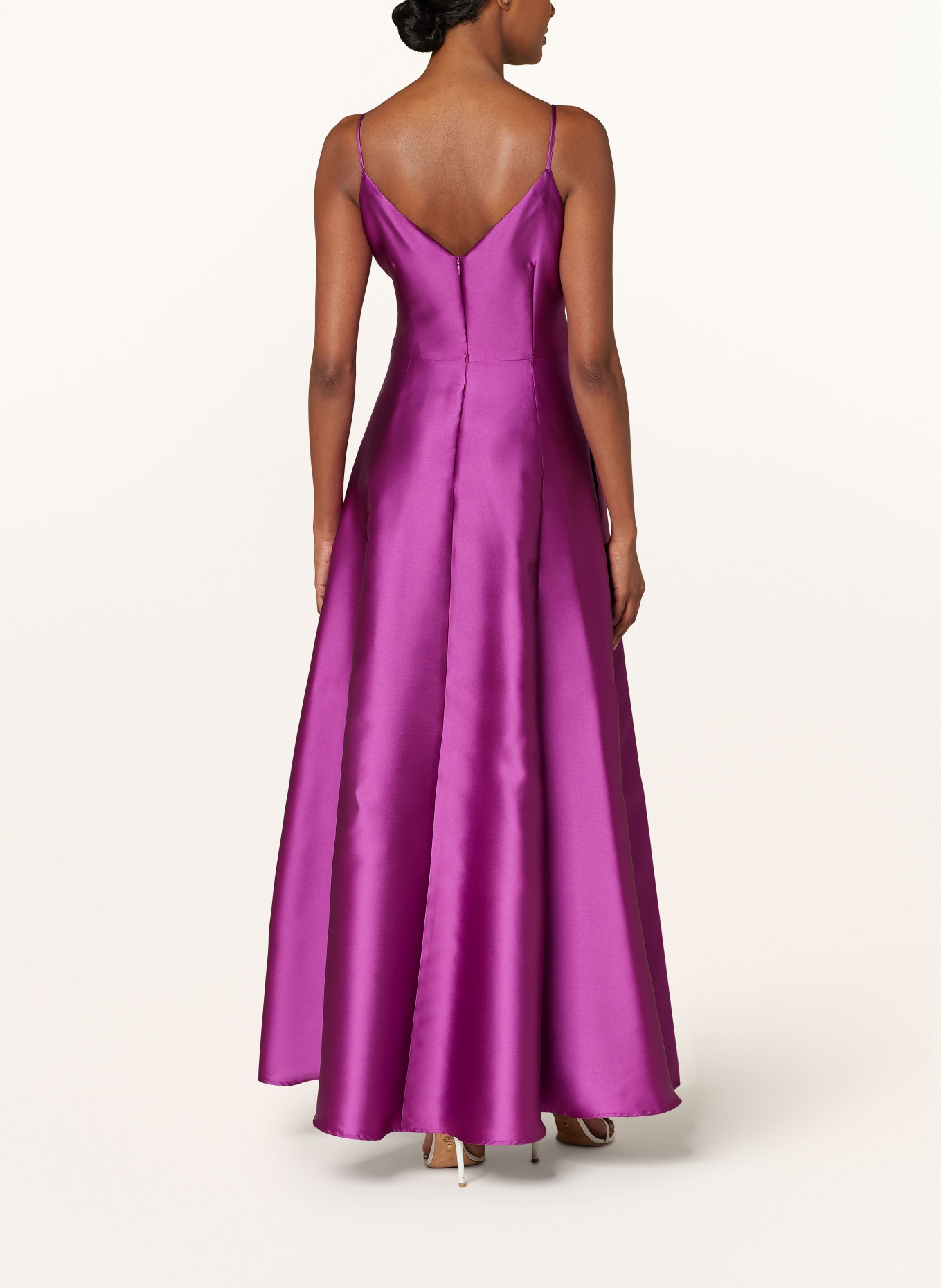 SWING Evening dress in satin, Color: PURPLE (Image 3)