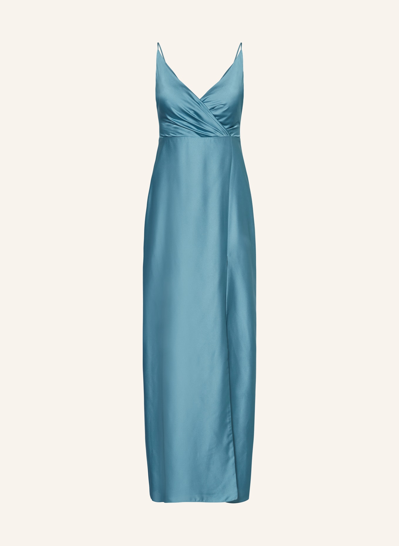 SWING Satin dress, Color: BLUE (Image 1)