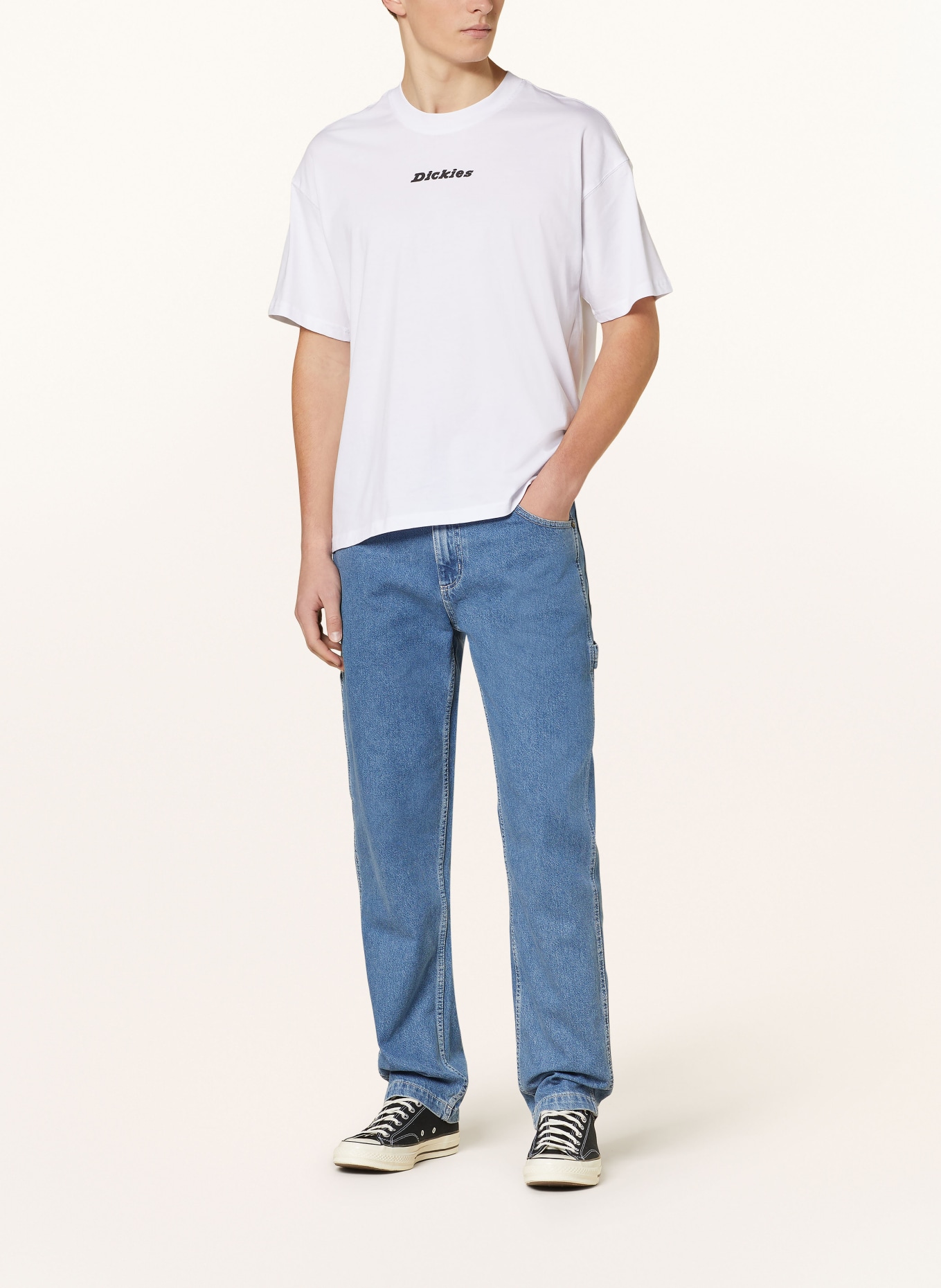 Dickies T-shirt, Color: WHITE/ BLACK (Image 2)