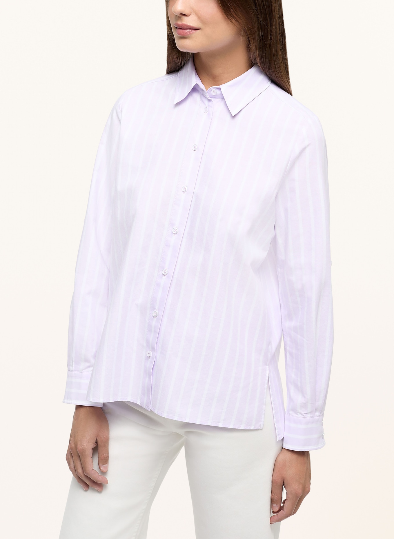 ETERNA Shirt blouse, Color: WHITE/ LIGHT PURPLE (Image 2)