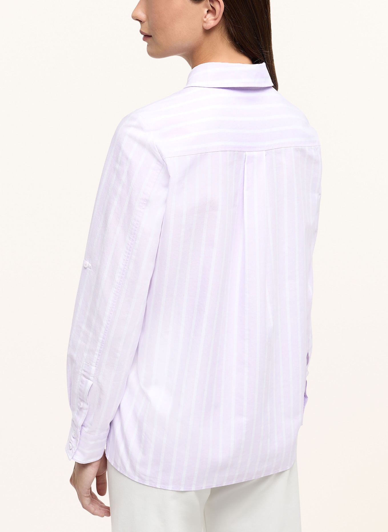 ETERNA Shirt blouse, Color: WHITE/ LIGHT PURPLE (Image 3)