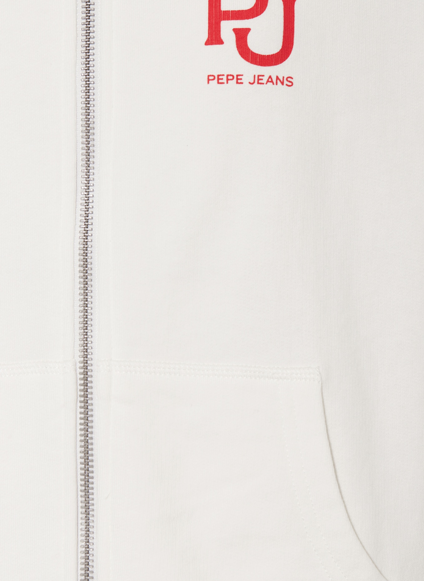 Pepe Jeans Mikinová bunda, Barva: BÍLÁ (Obrázek 3)