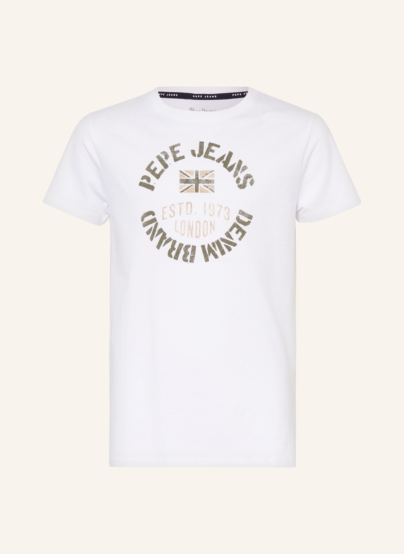 Pepe Jeans T-shirt, Kolor: BIAŁY/ OLIWKOWY (Obrazek 1)