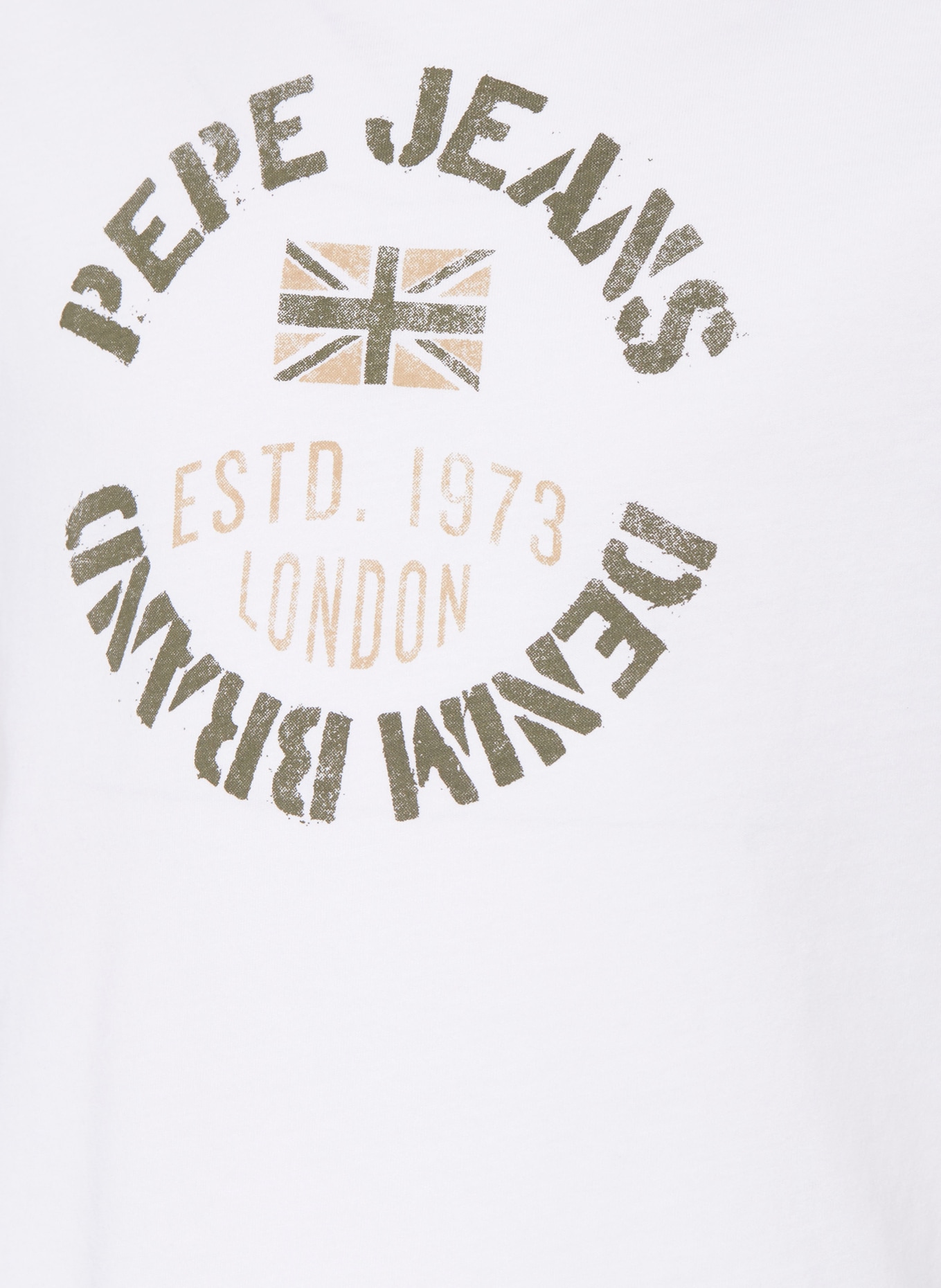 Pepe Jeans T-Shirt, Farbe: WEISS/ OLIV (Bild 3)