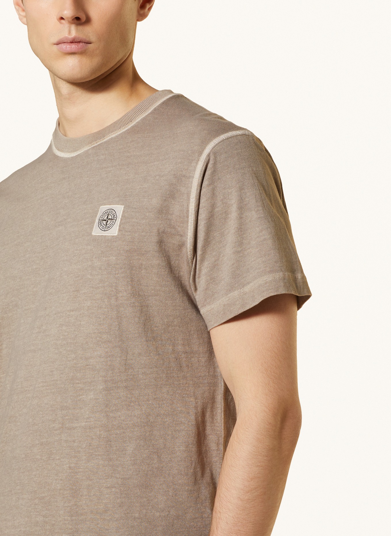 STONE ISLAND T-shirt, Color: TAUPE (Image 4)