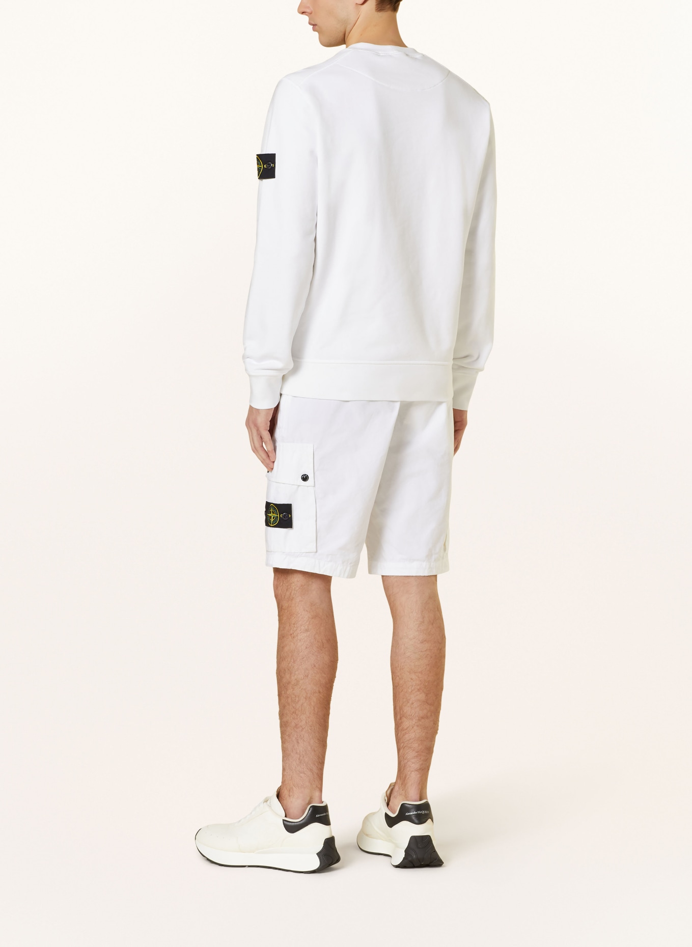 STONE ISLAND Cargo shorts slim fit, Color: WHITE (Image 3)