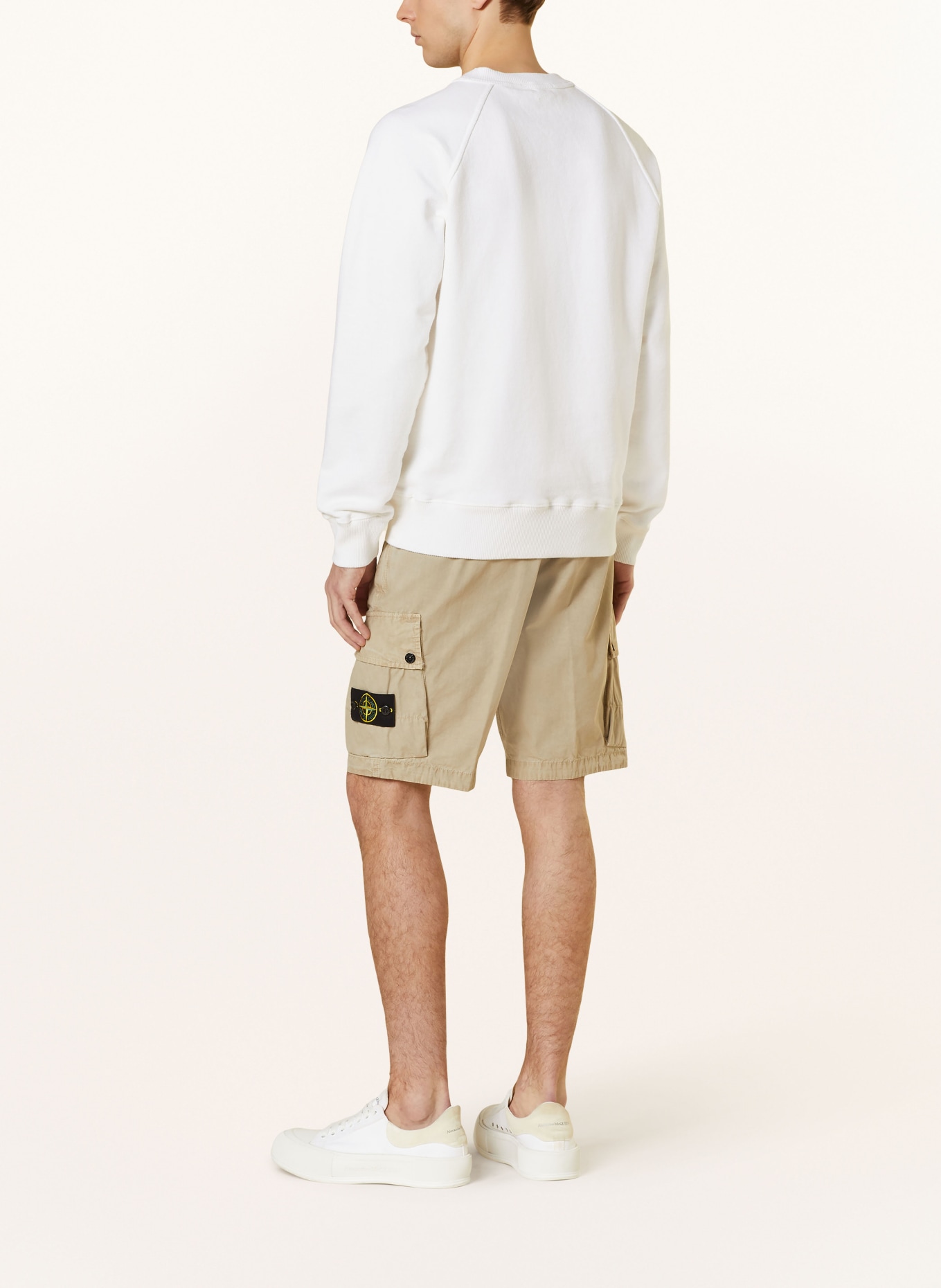 STONE ISLAND Cargo shorts slim fit in khaki