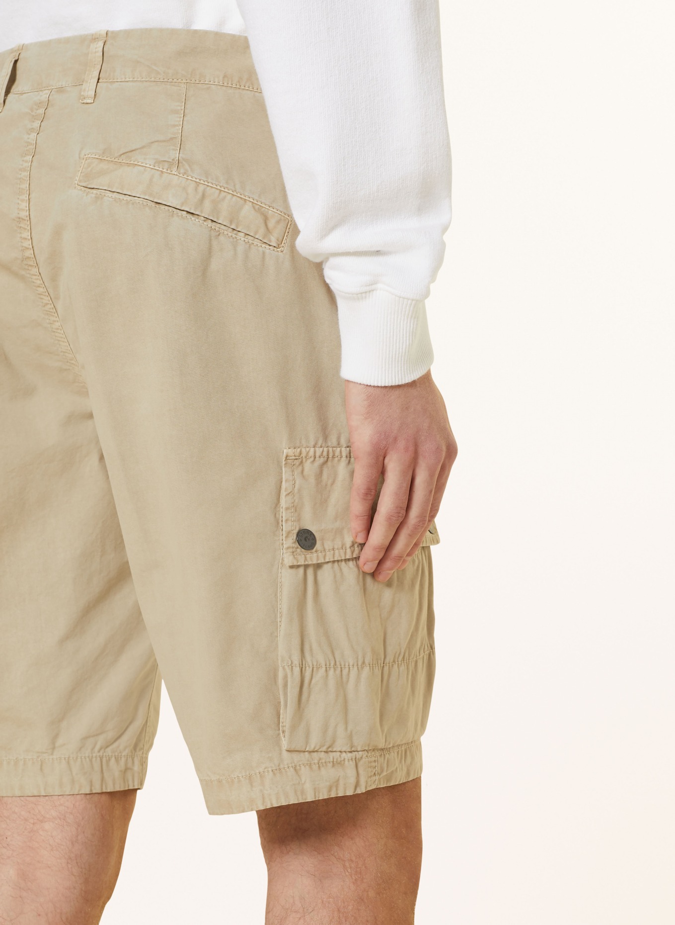 Stone island khaki shorts best sale