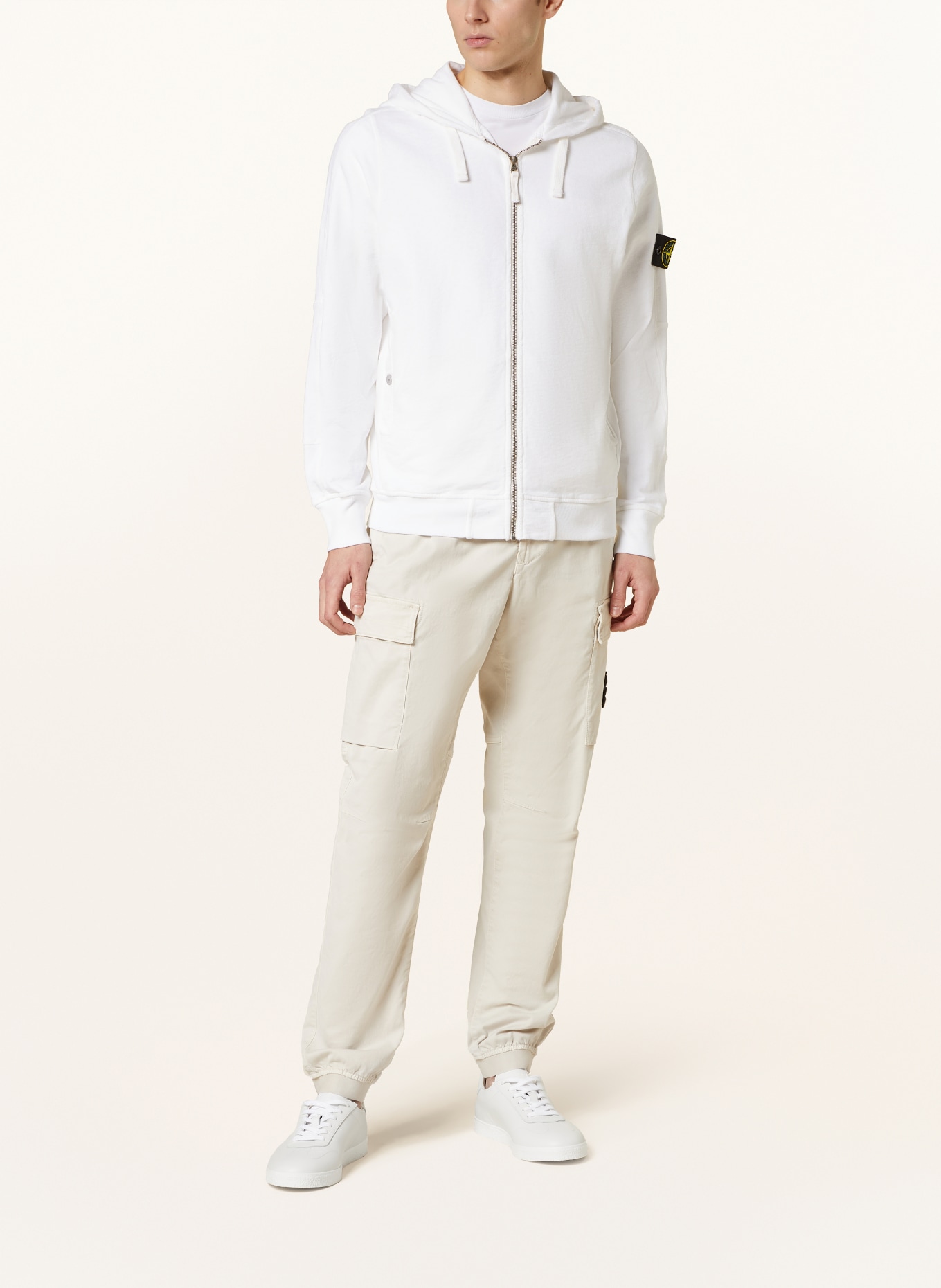 STONE ISLAND Sweat jacket, Color: WHITE (Image 2)
