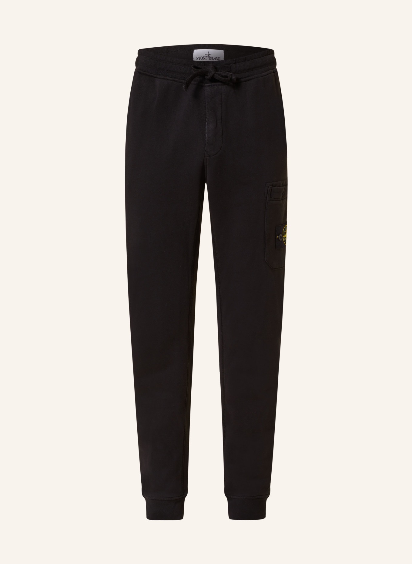 STONE ISLAND Pants in jogger style, Color: BLACK (Image 1)