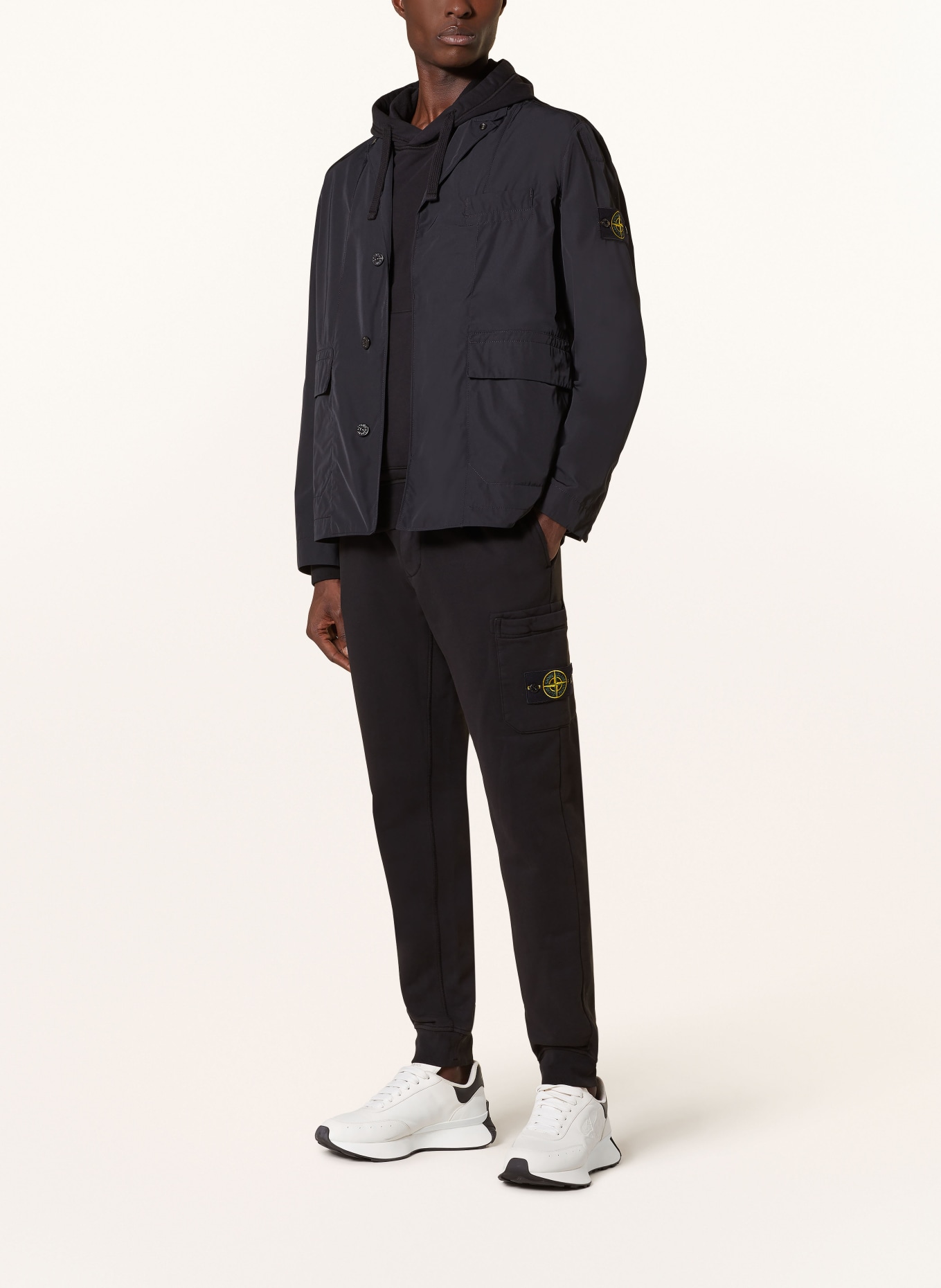 STONE ISLAND Pants in jogger style, Color: BLACK (Image 2)