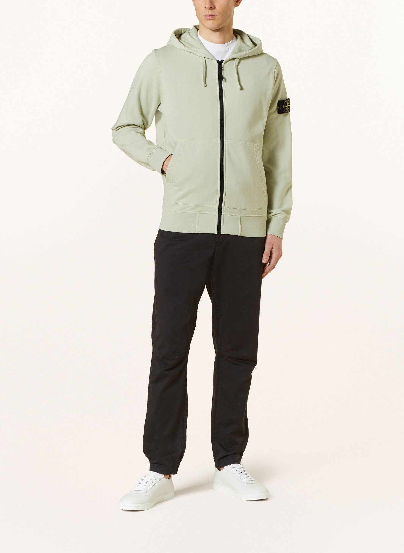 STONE ISLAND Sweat jacket, Color: LIGHT GREEN (Image 2)