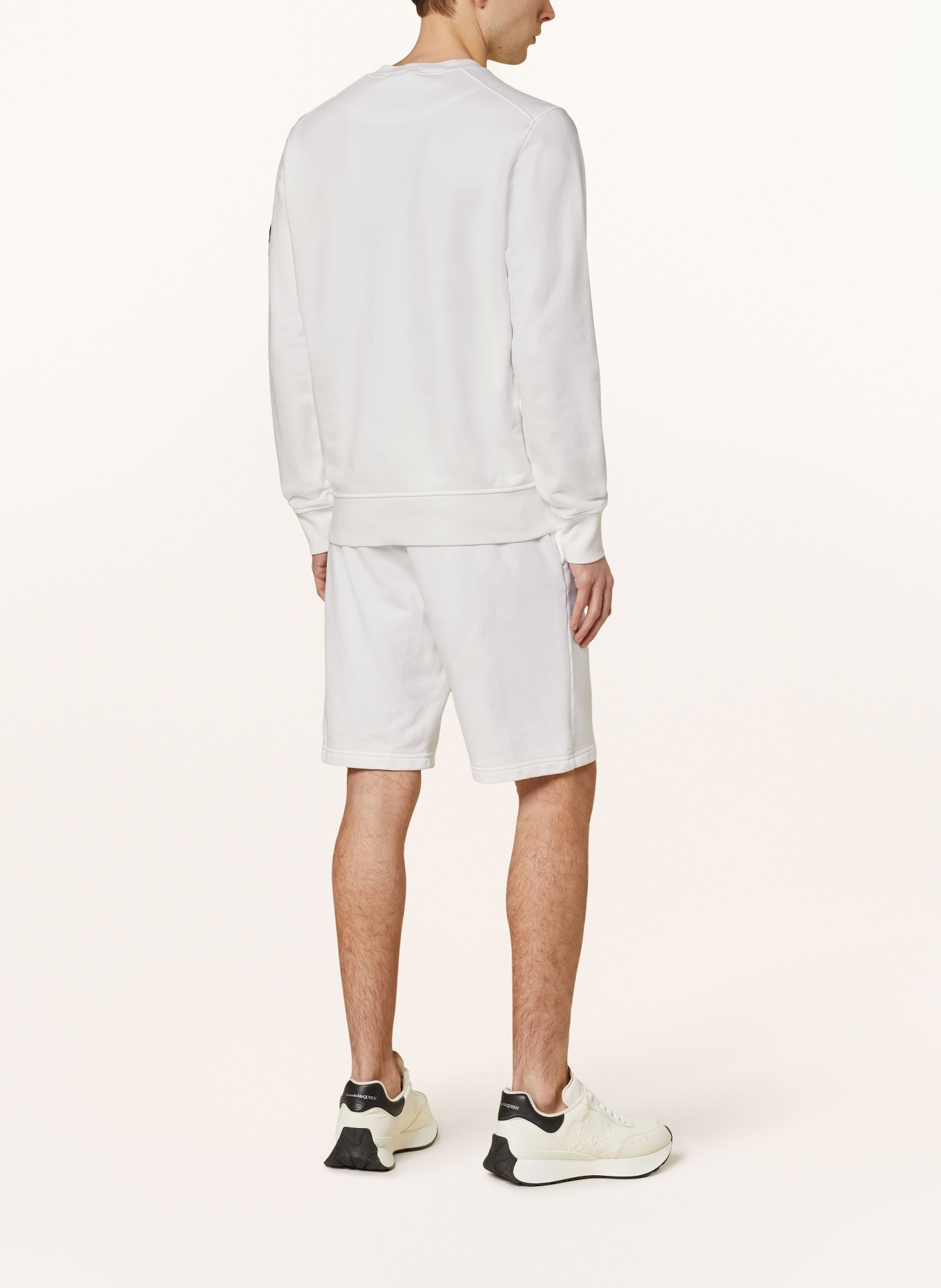 STONE ISLAND Sweat shorts, Color: WHITE (Image 3)