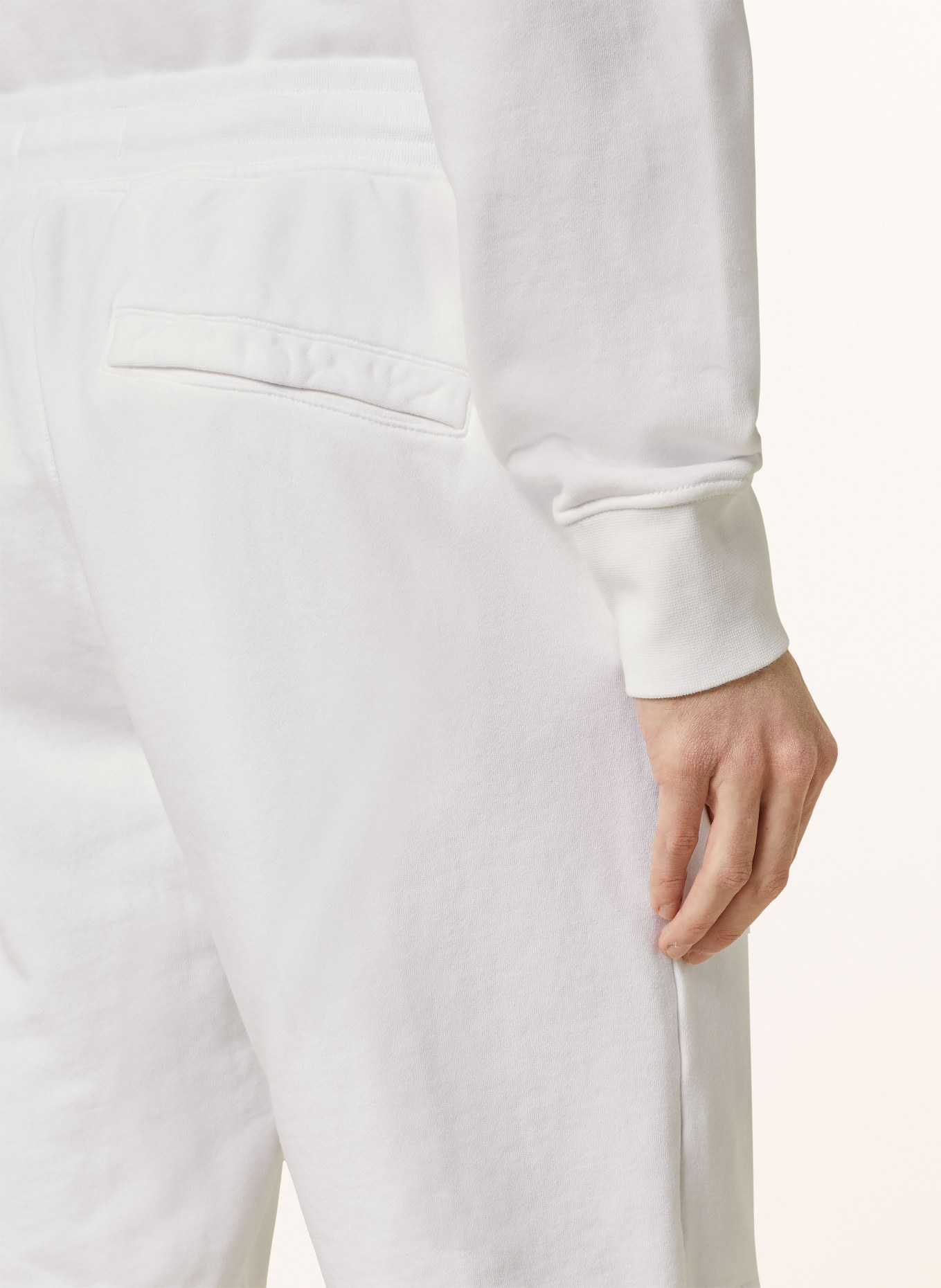 STONE ISLAND Sweat shorts, Color: WHITE (Image 6)