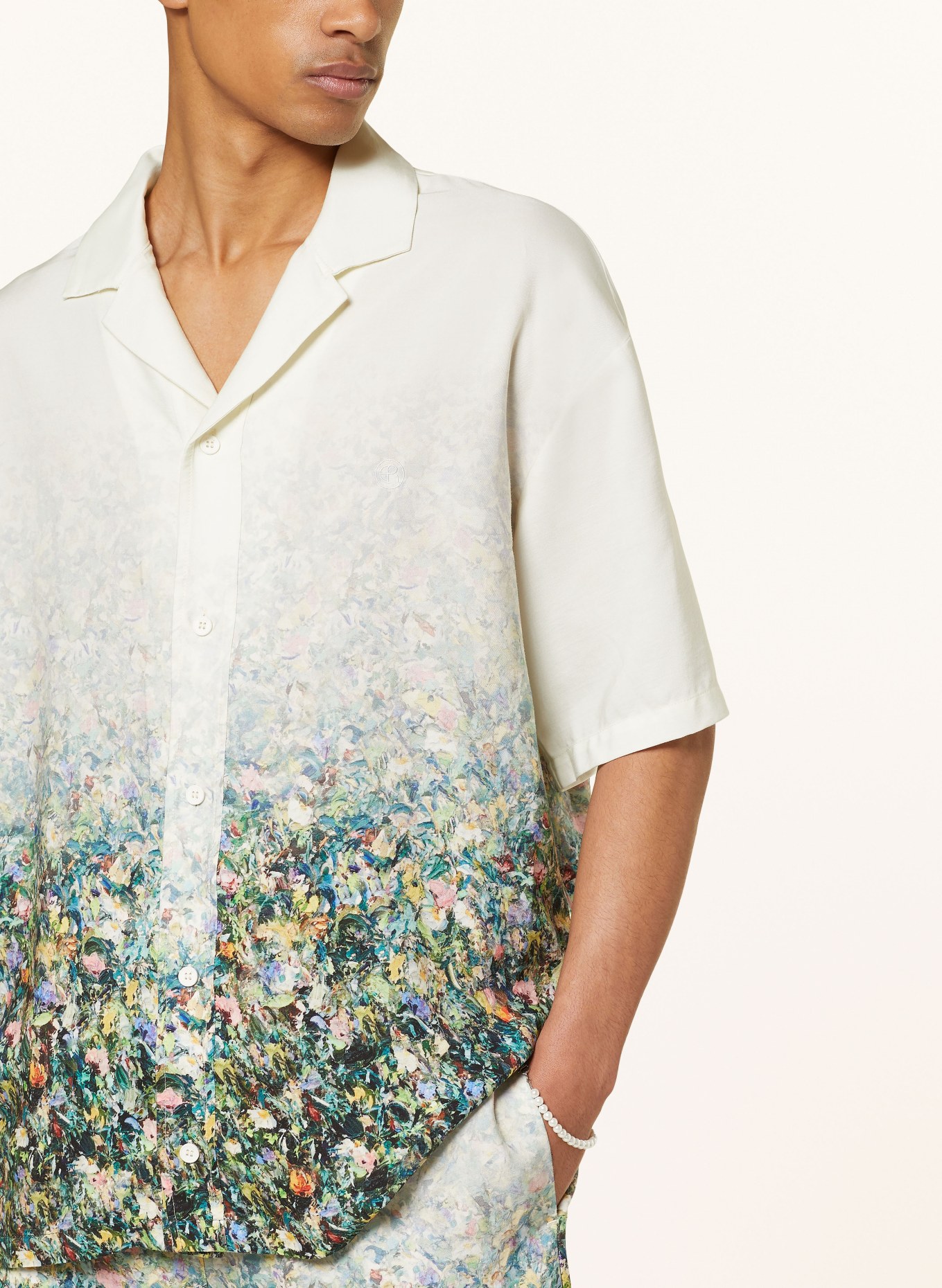ELIAS RUMELIS Resort shirt ERFLORIN comfort fit, Color: ECRU (Image 4)
