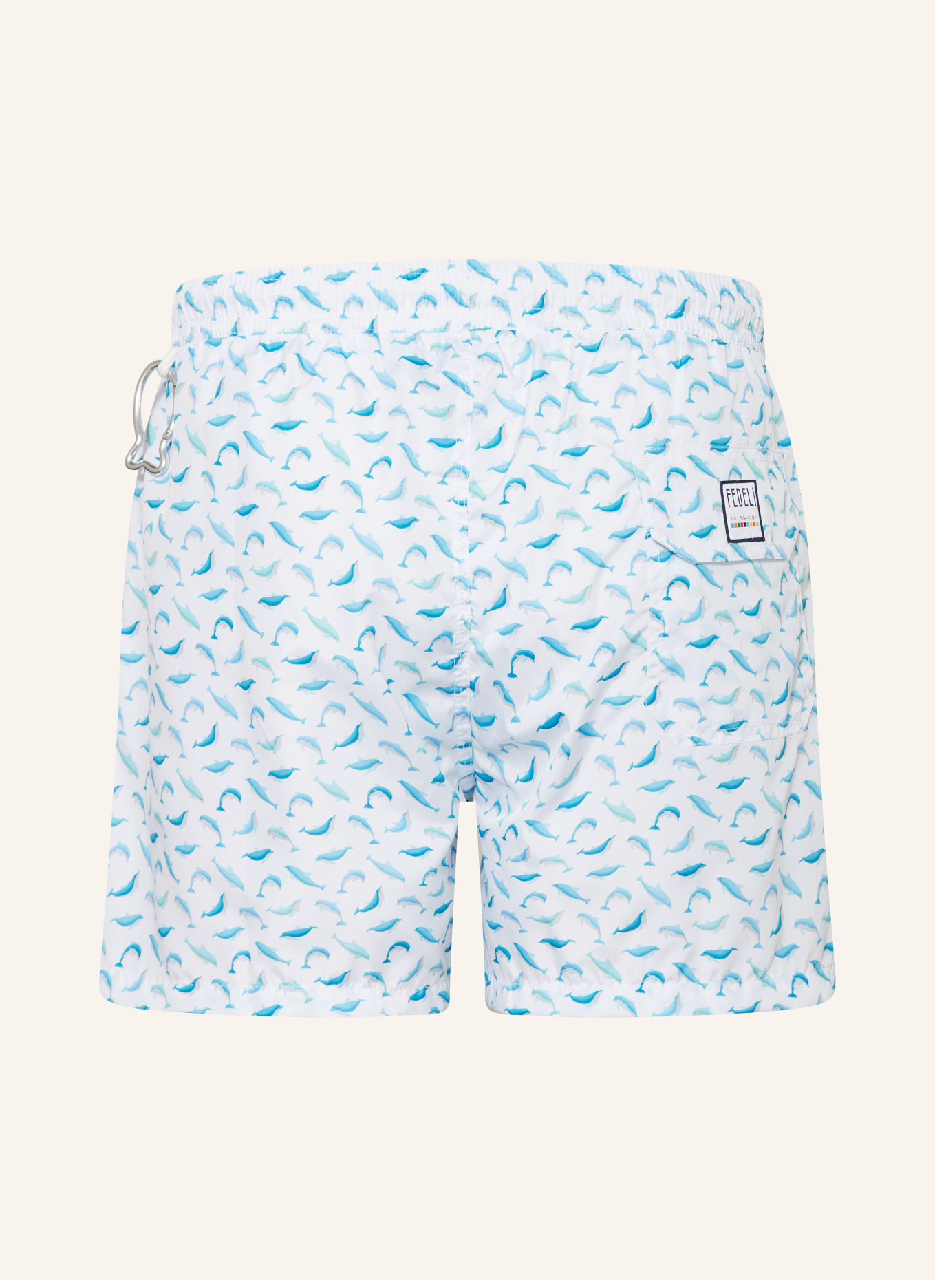 FEDELI Swim shorts, Color: WHITE/ TURQUOISE/ MINT (Image 2)