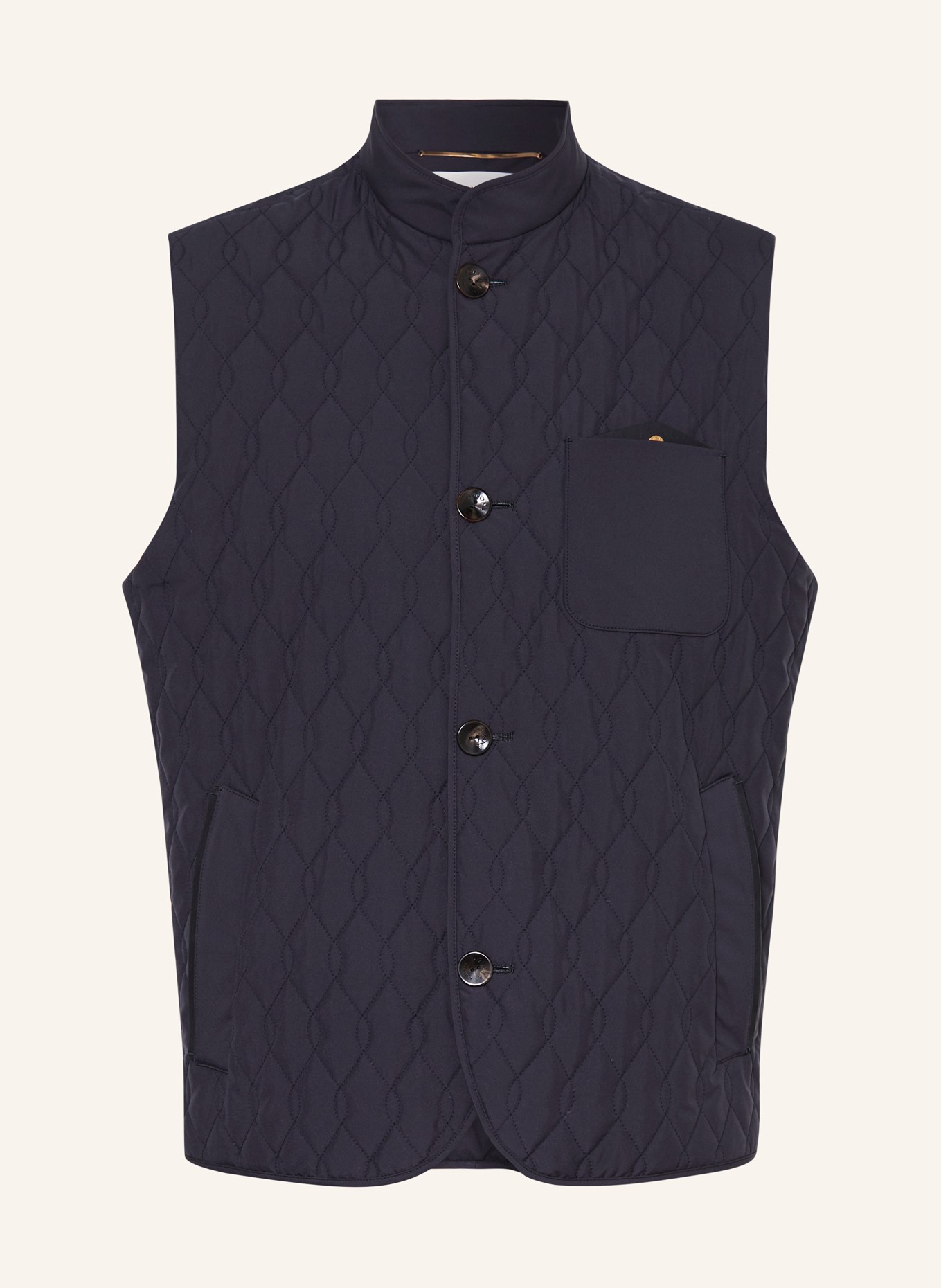 AGNONA Quilted vest, Color: DARK BLUE (Image 1)