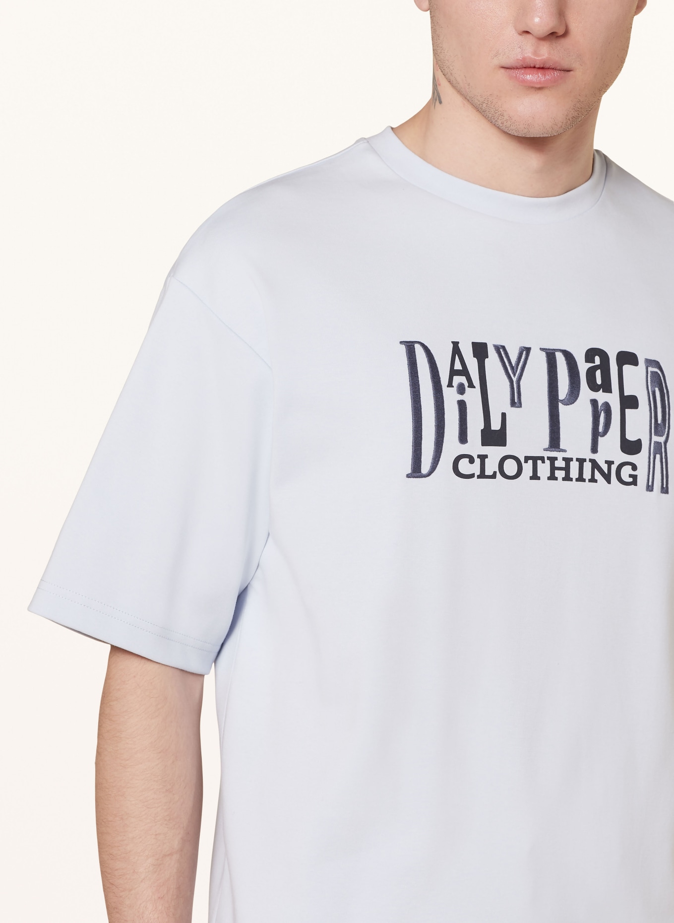 DAILY PAPER T-shirt UNITED, Color: LIGHT BLUE (Image 4)
