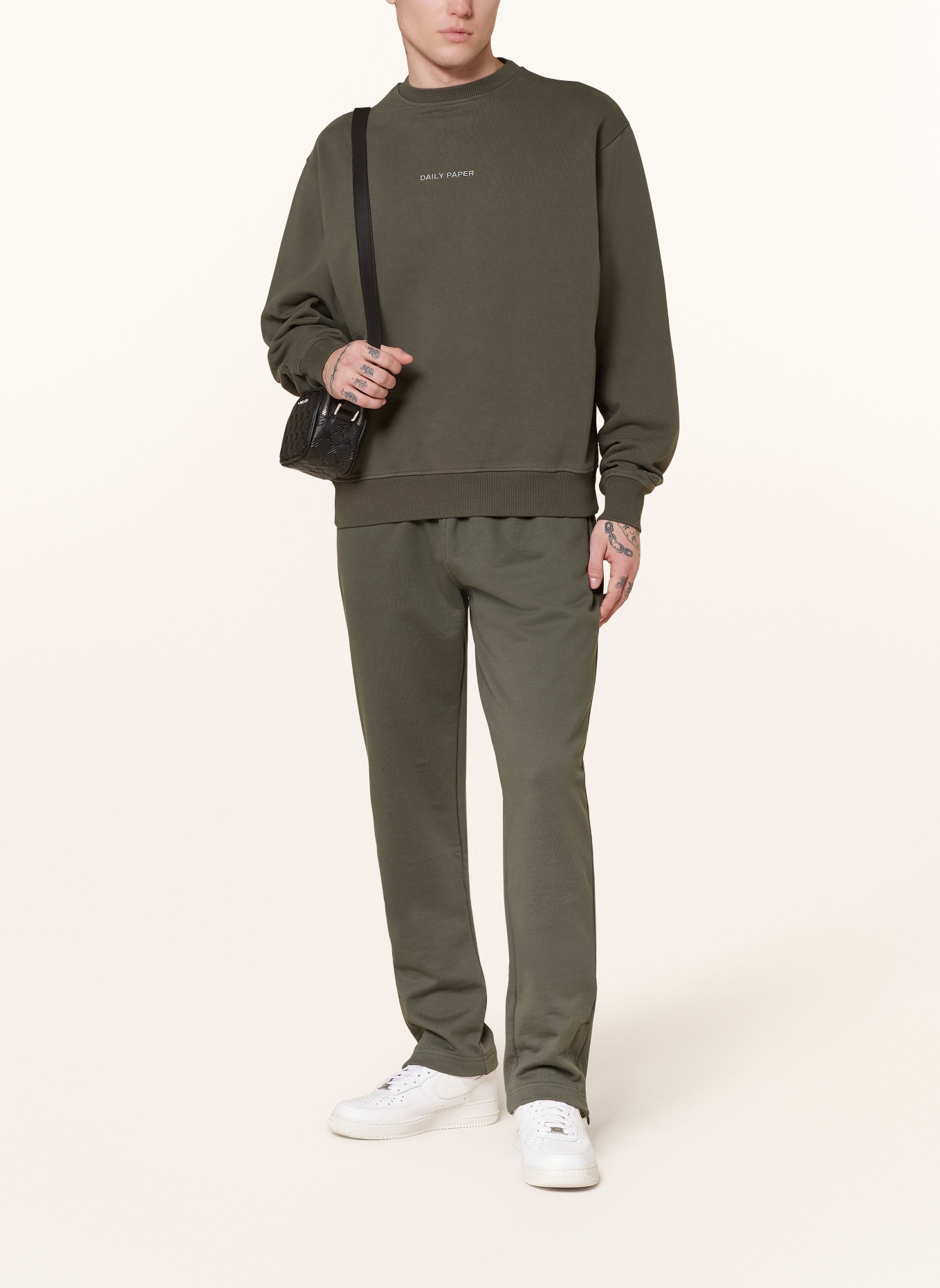 DAILY PAPER Sweatshirt, Color: DARK GREEN/ GRAY (Image 2)